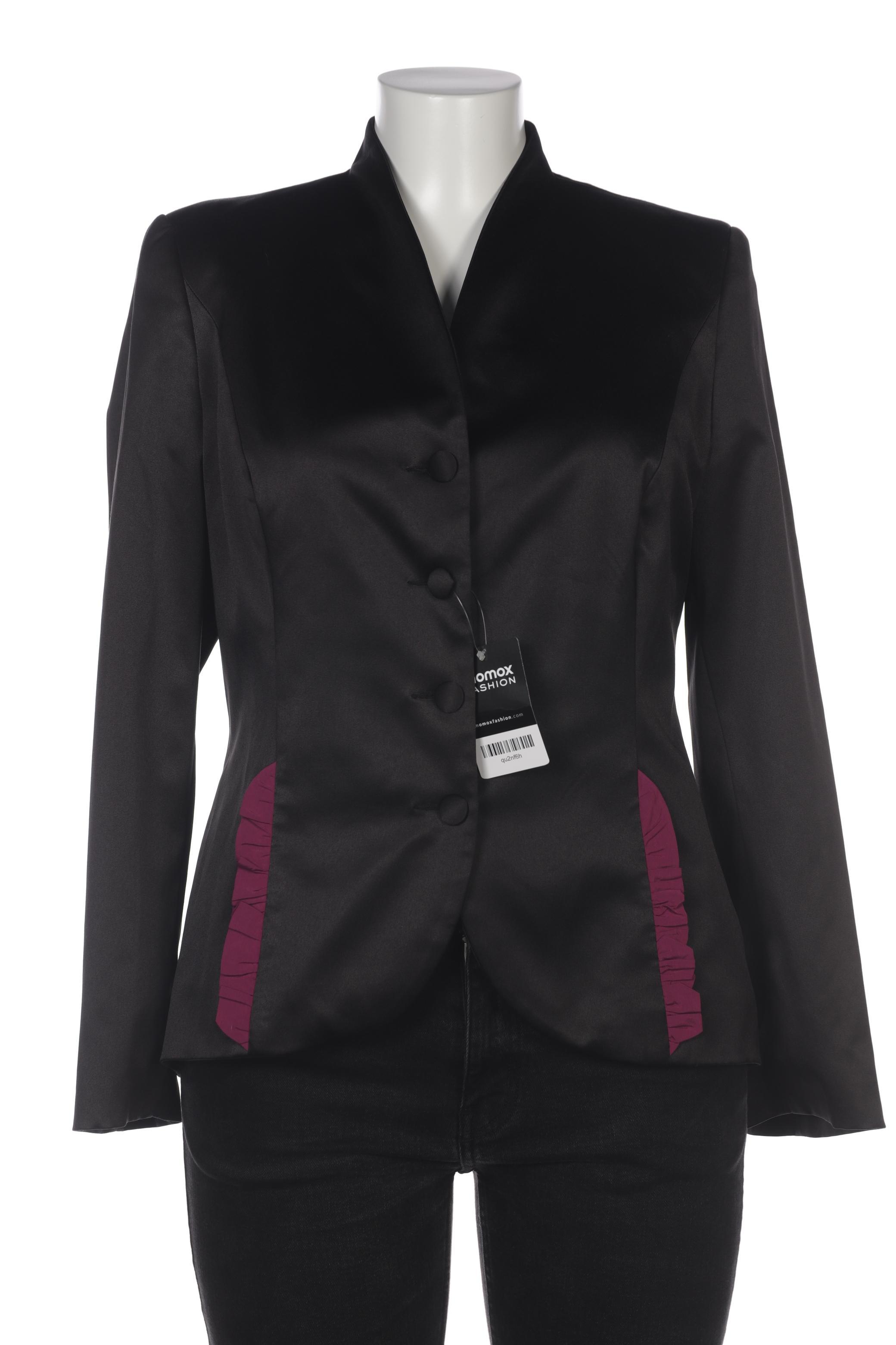 

Pompoos Damen Blazer, schwarz, Gr. 42