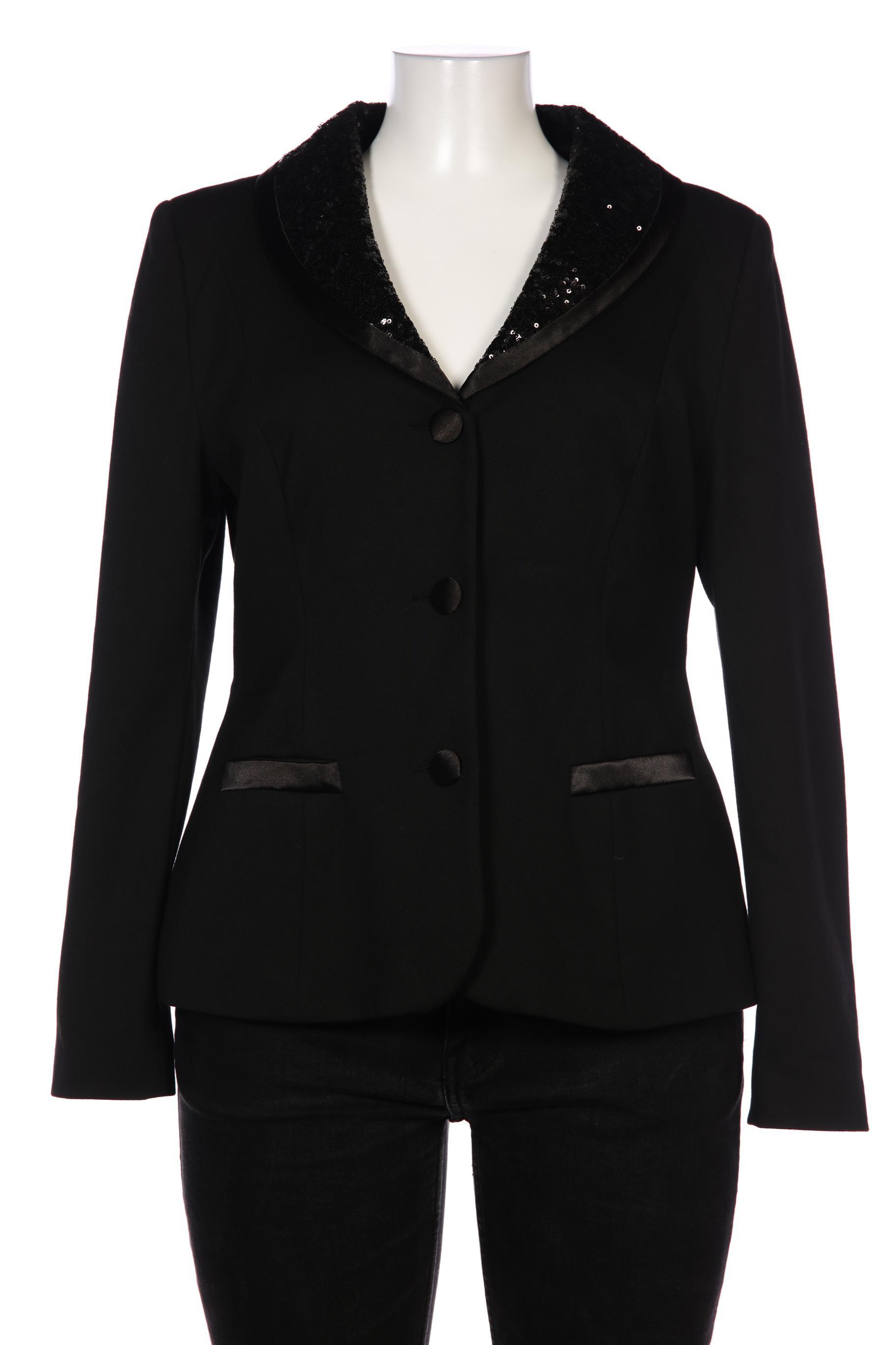 

Pompoos Damen Blazer, schwarz, Gr. 44