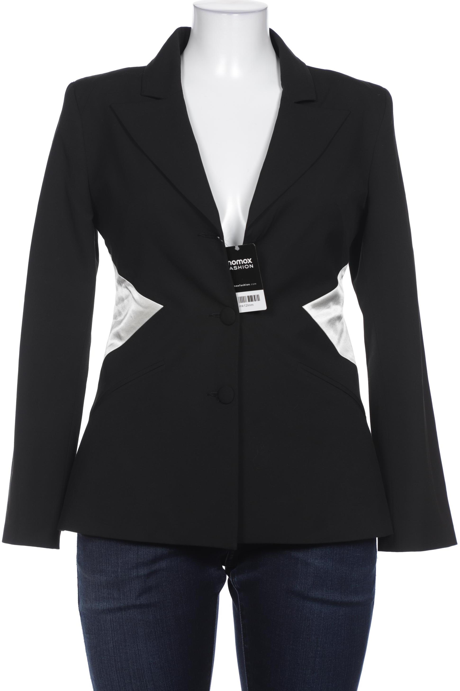 

Pompoos Damen Blazer, schwarz, Gr. 36