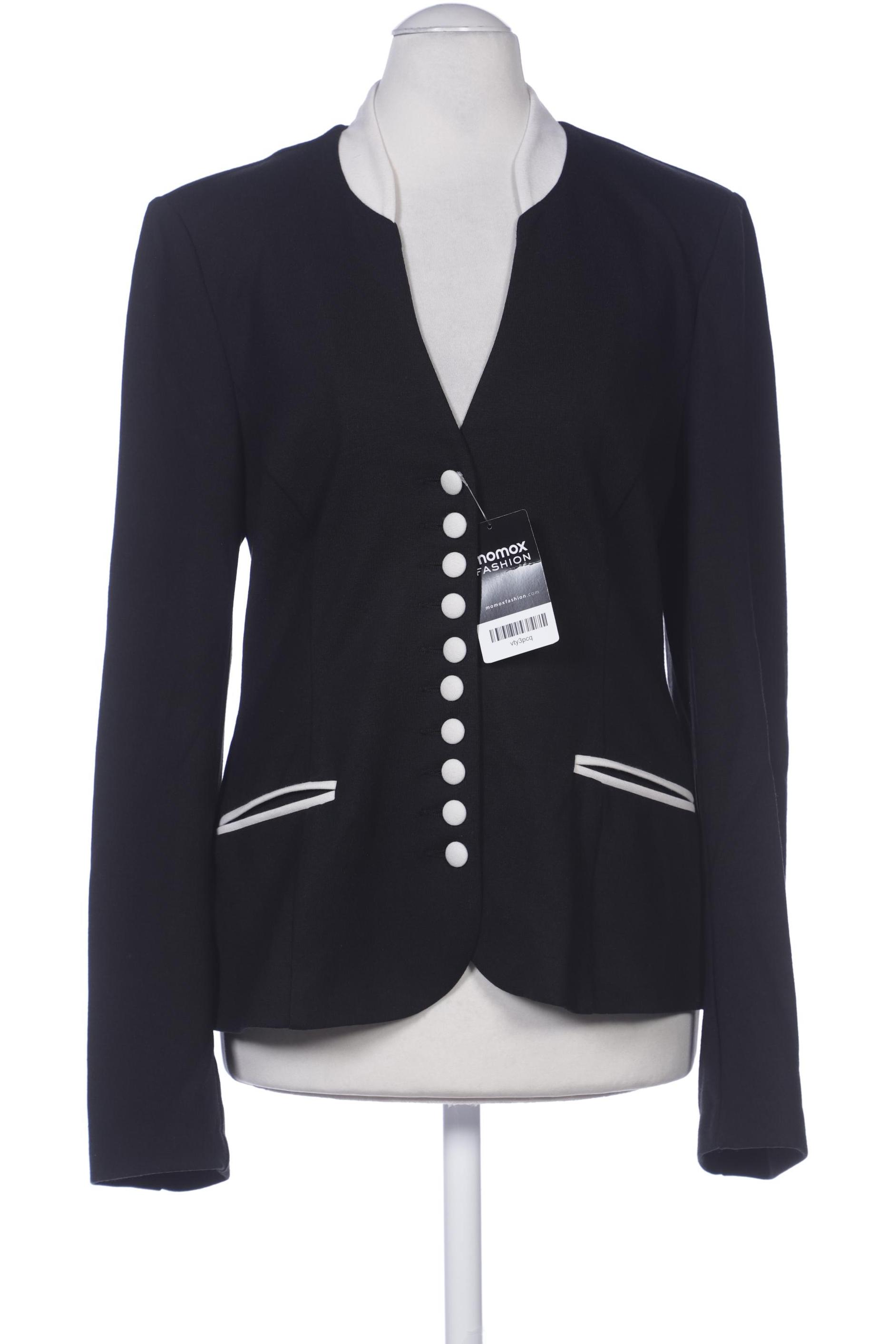 

Pompoos Damen Blazer, schwarz, Gr. 36
