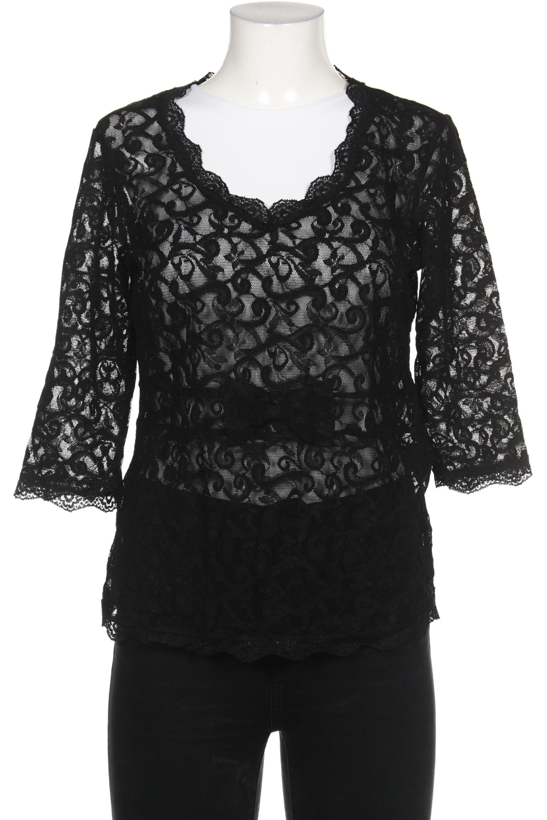 

Pompoos Damen Bluse, schwarz, Gr. 40