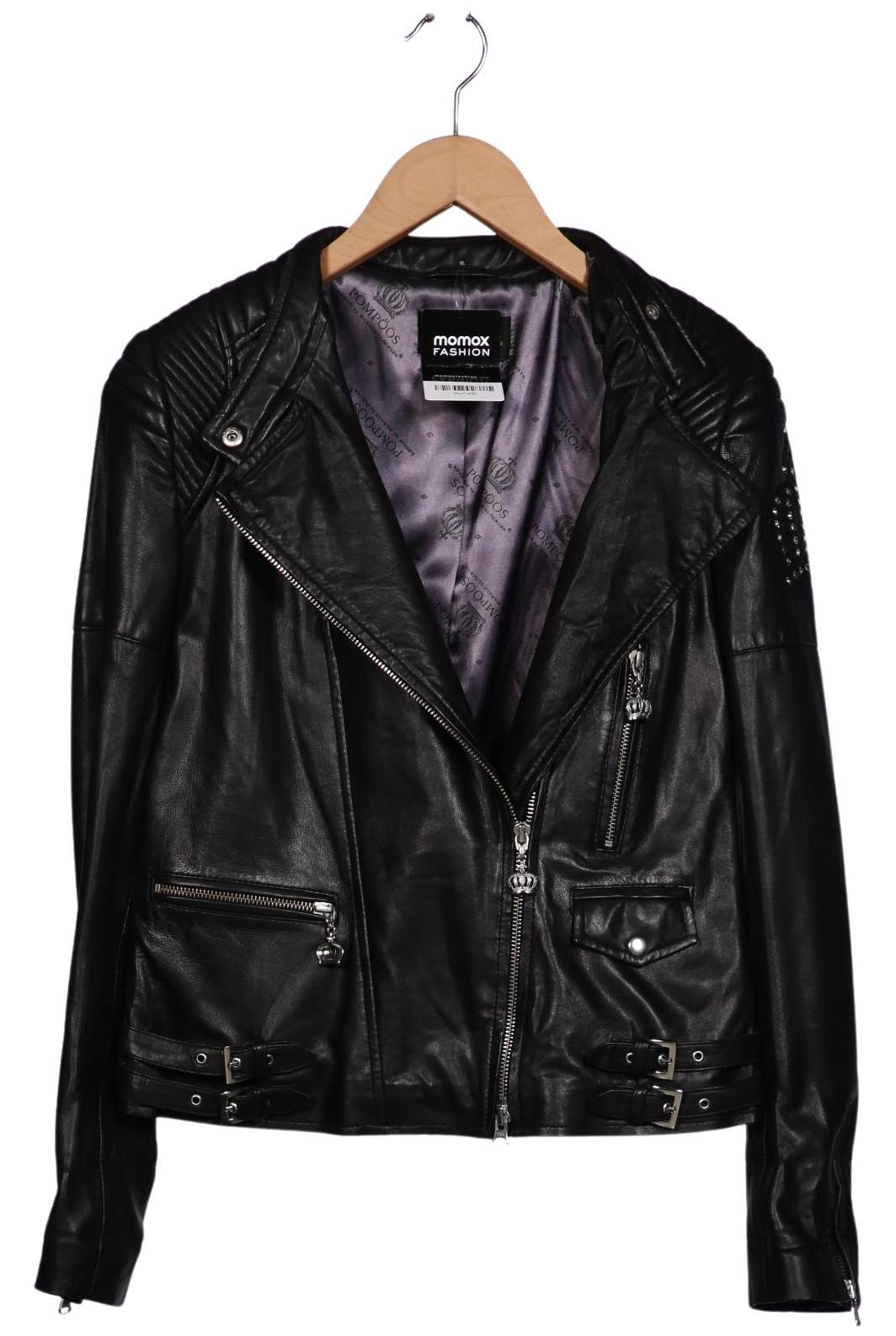 

Pompoos Damen Jacke, schwarz, Gr. 34