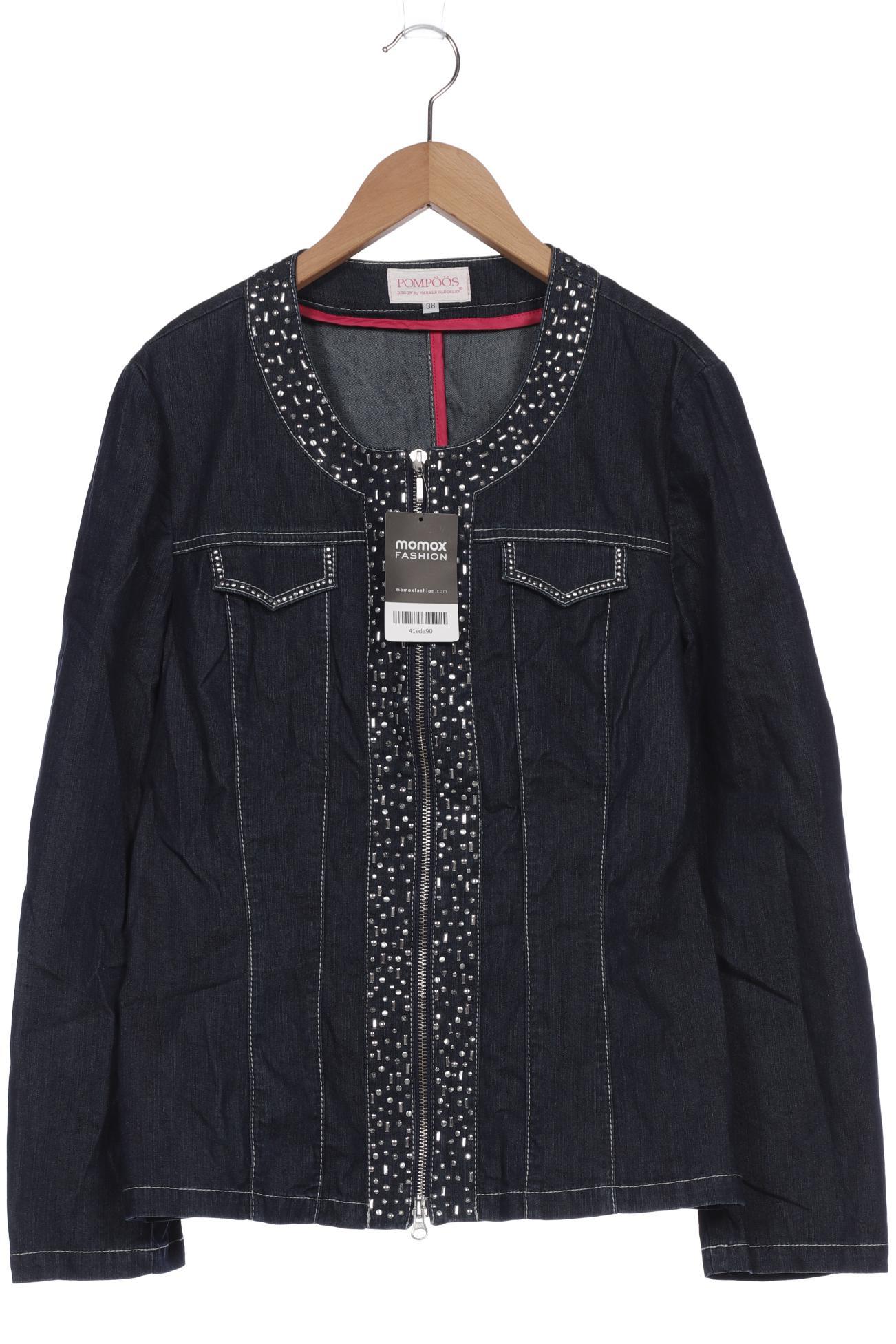 

Pompoos Damen Jacke, blau, Gr. 38