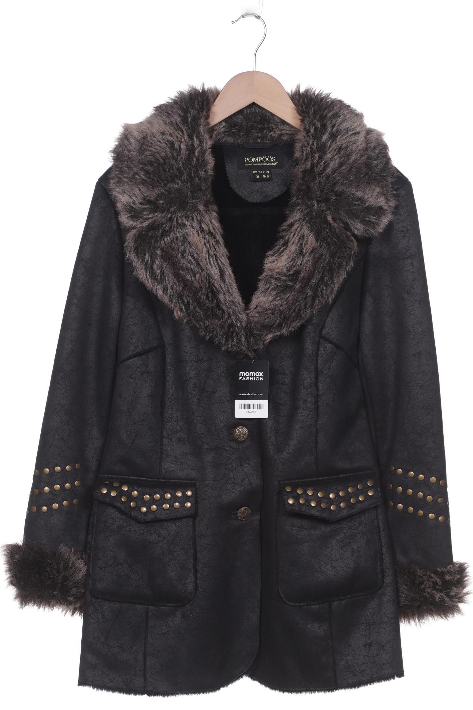 

Pompoos Damen Jacke, schwarz, Gr. 38