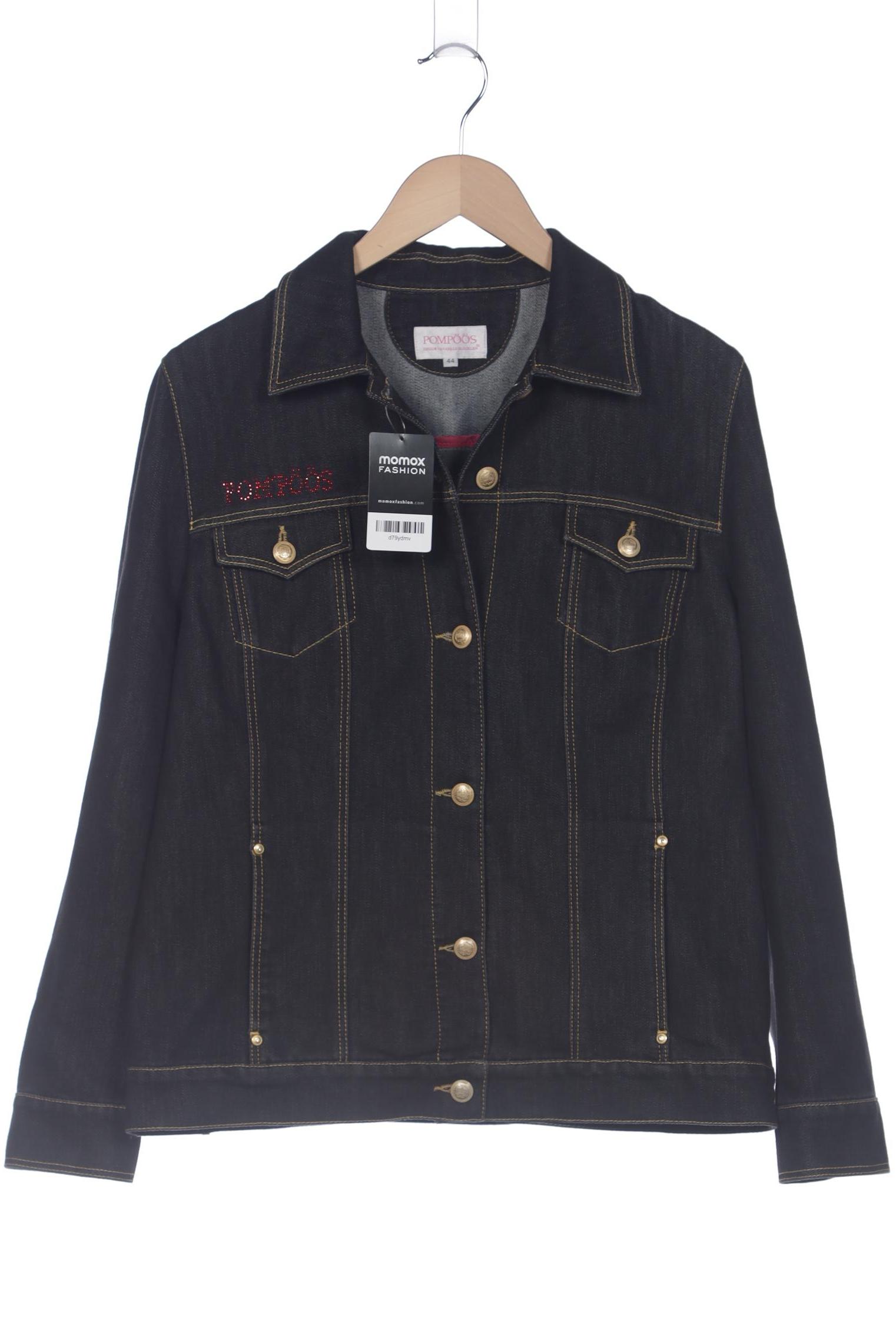 

Pompoos Damen Jacke, schwarz, Gr. 44