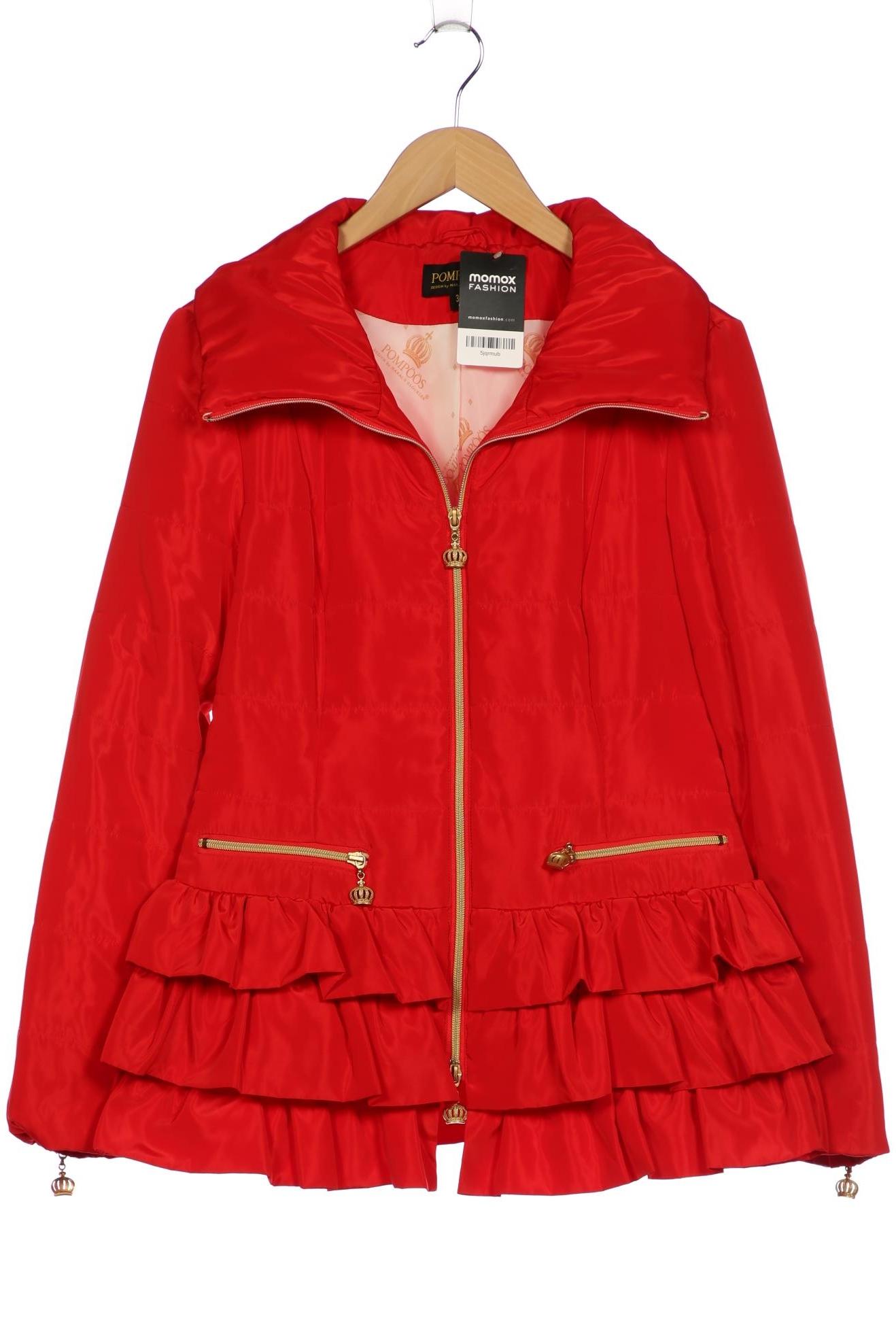 

Pompoos Damen Jacke, rot, Gr. 36