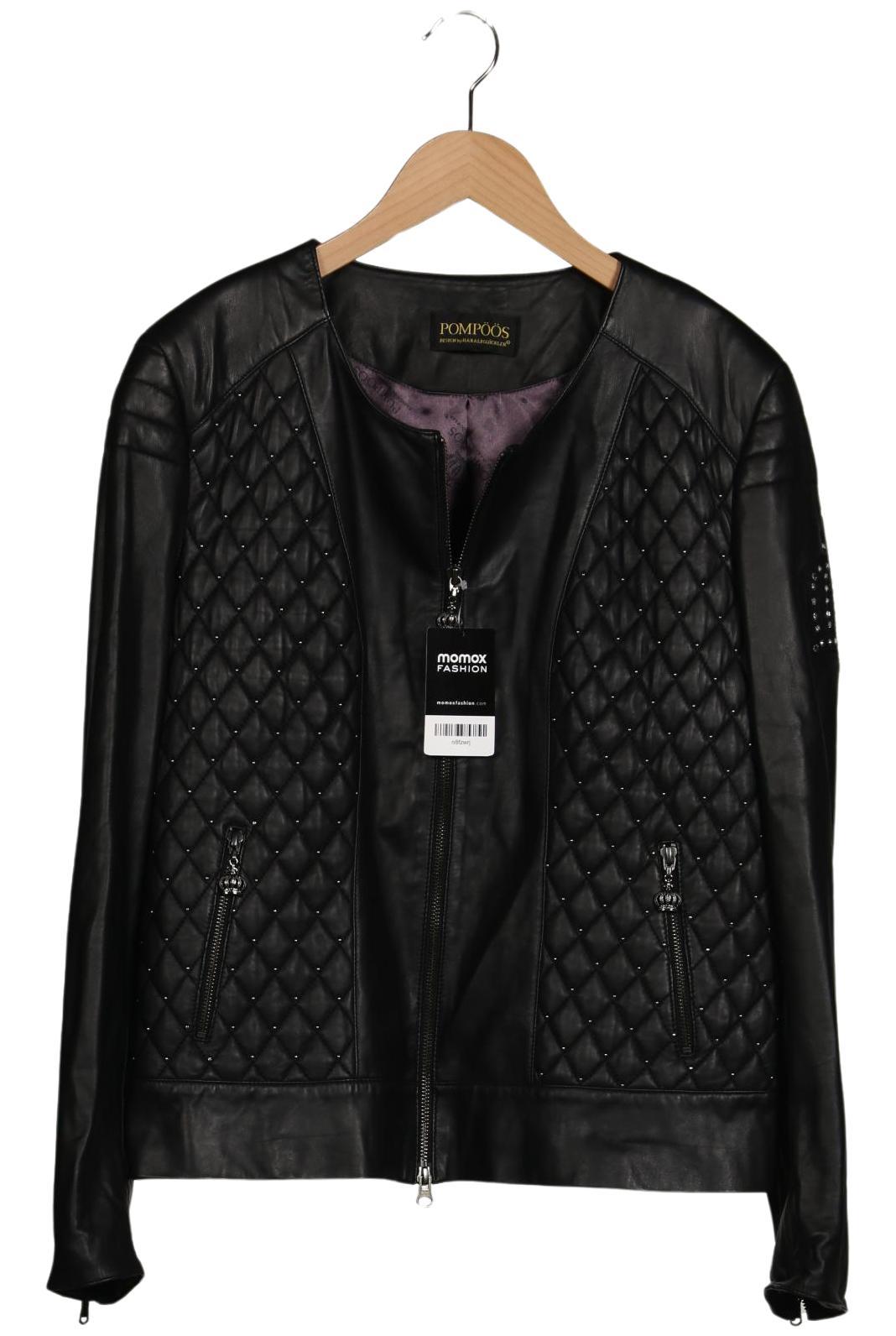 

Pompoos Damen Jacke, schwarz, Gr. 42