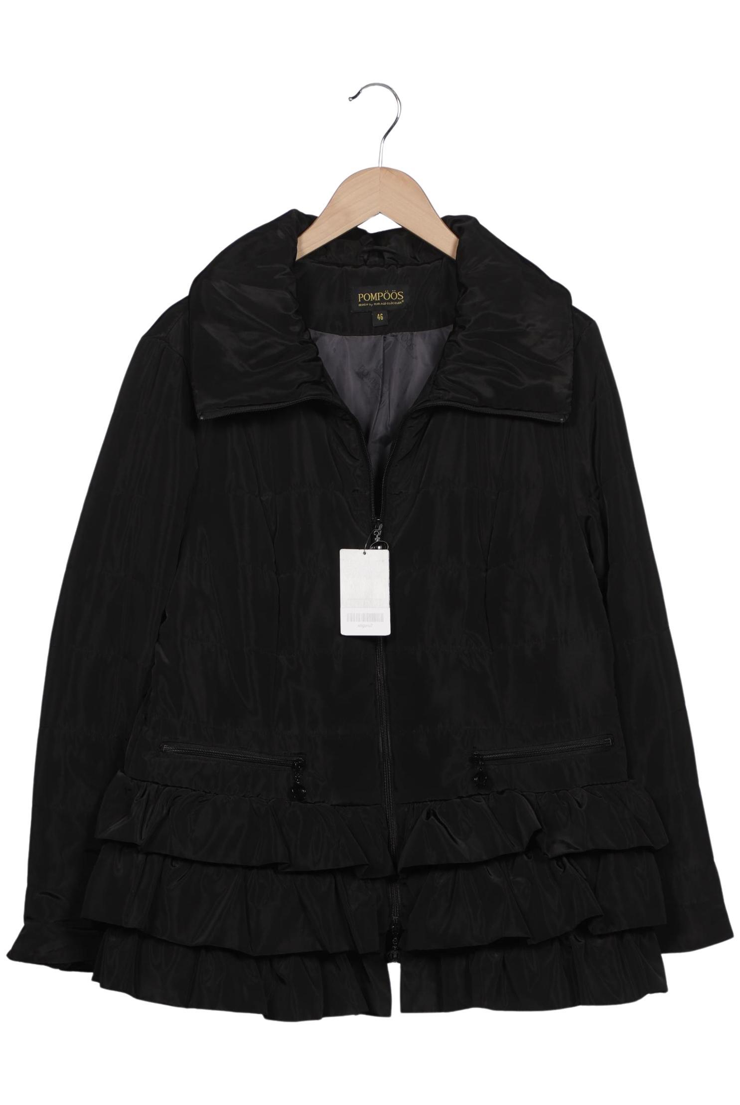 

Pompoos Damen Jacke, schwarz, Gr. 46