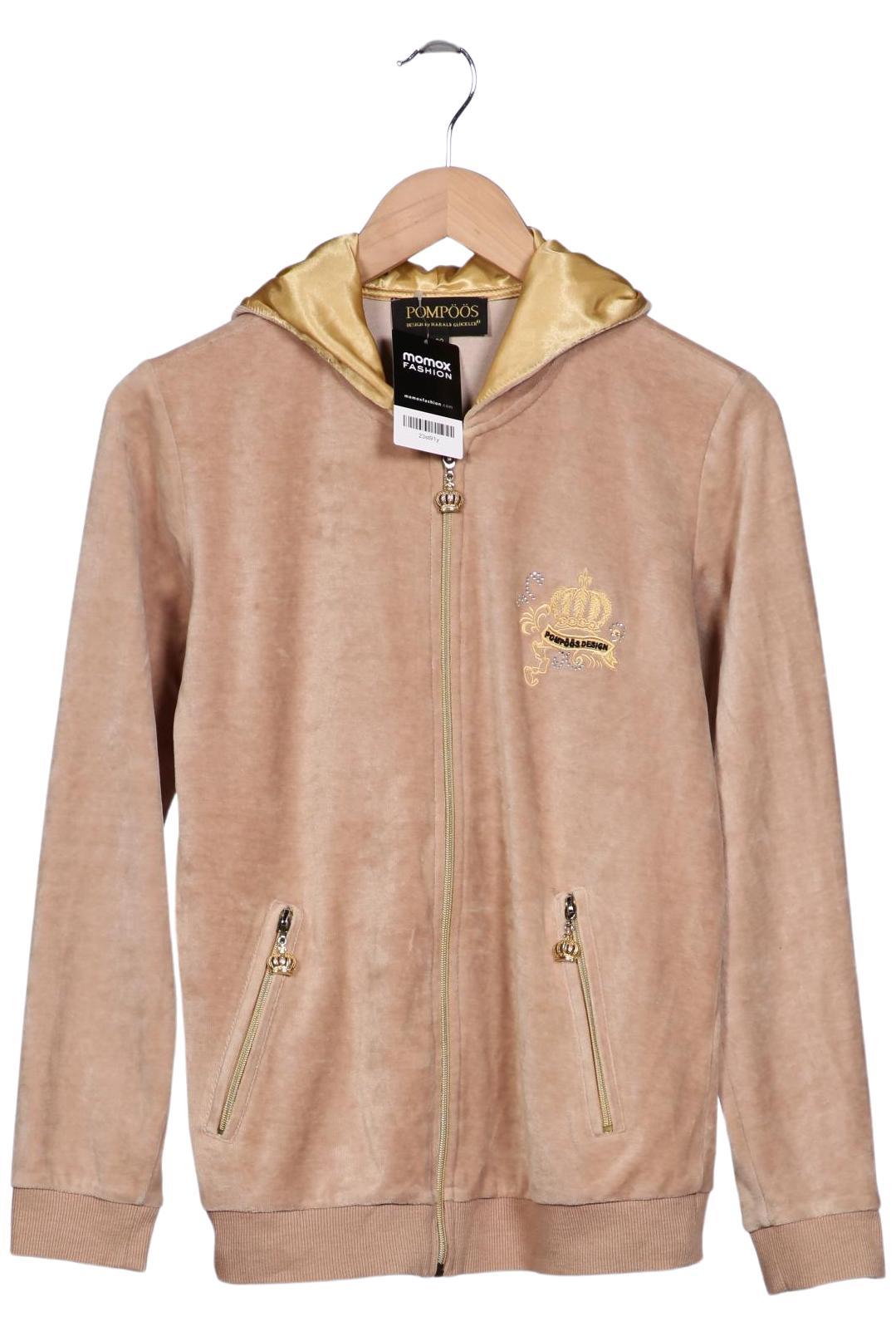 

Pompoos Damen Kapuzenpullover, beige, Gr. 38