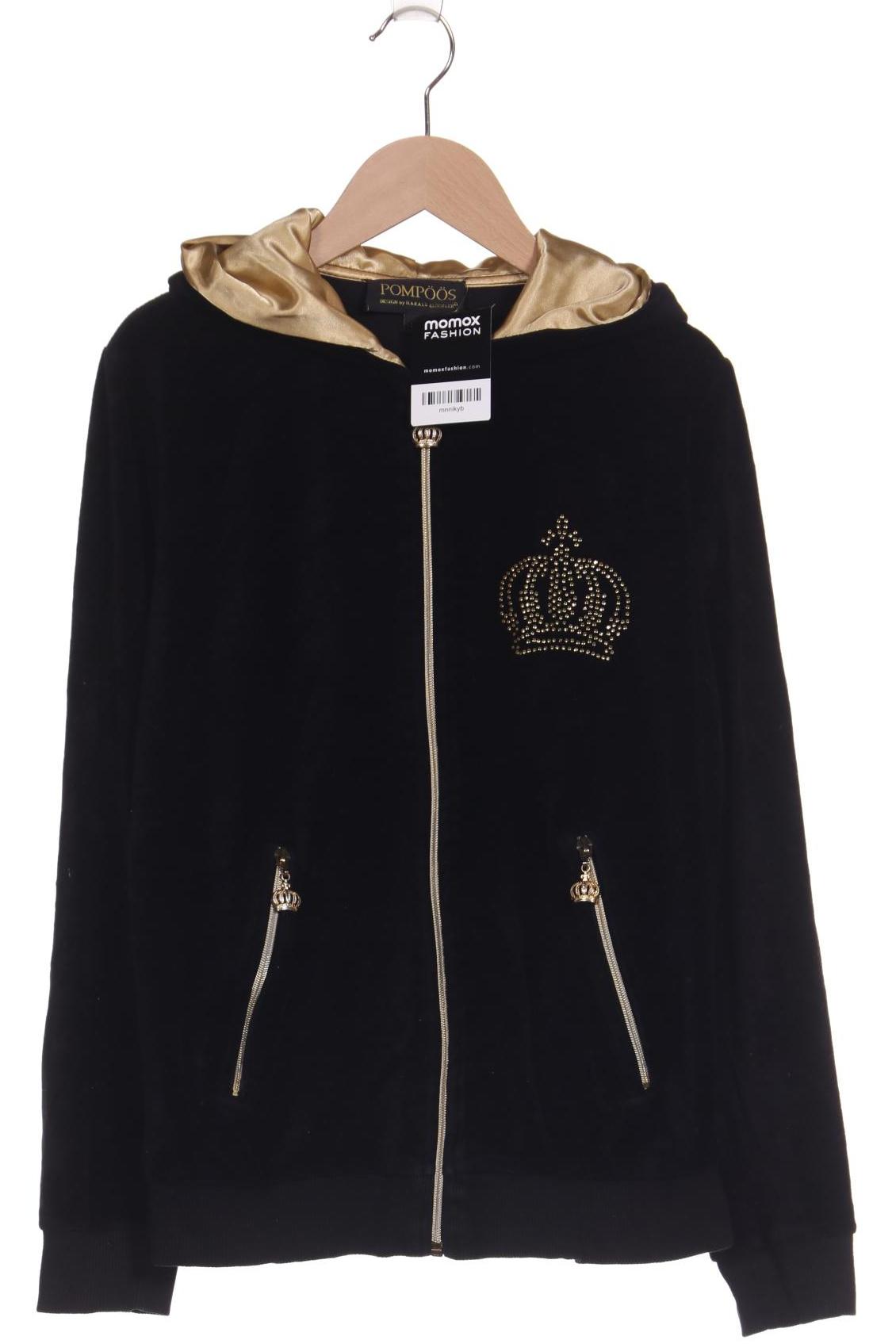 

Pompoos Damen Kapuzenpullover, schwarz, Gr. 38