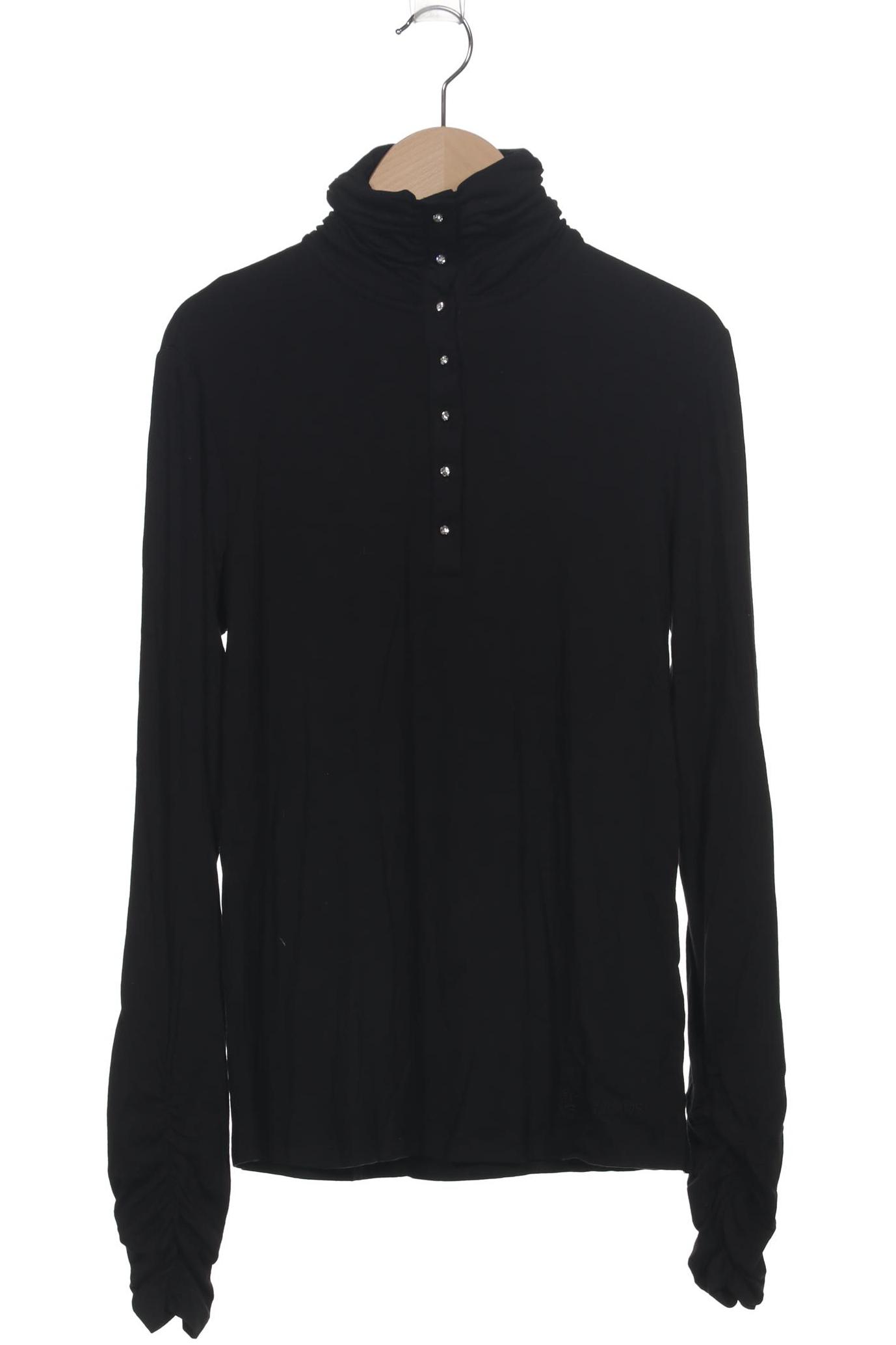 

Pompoos Damen Langarmshirt, schwarz, Gr. 34