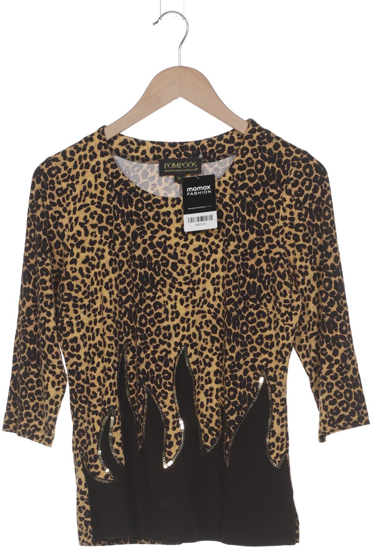 

Pompoos Damen Langarmshirt, schwarz, Gr. 36