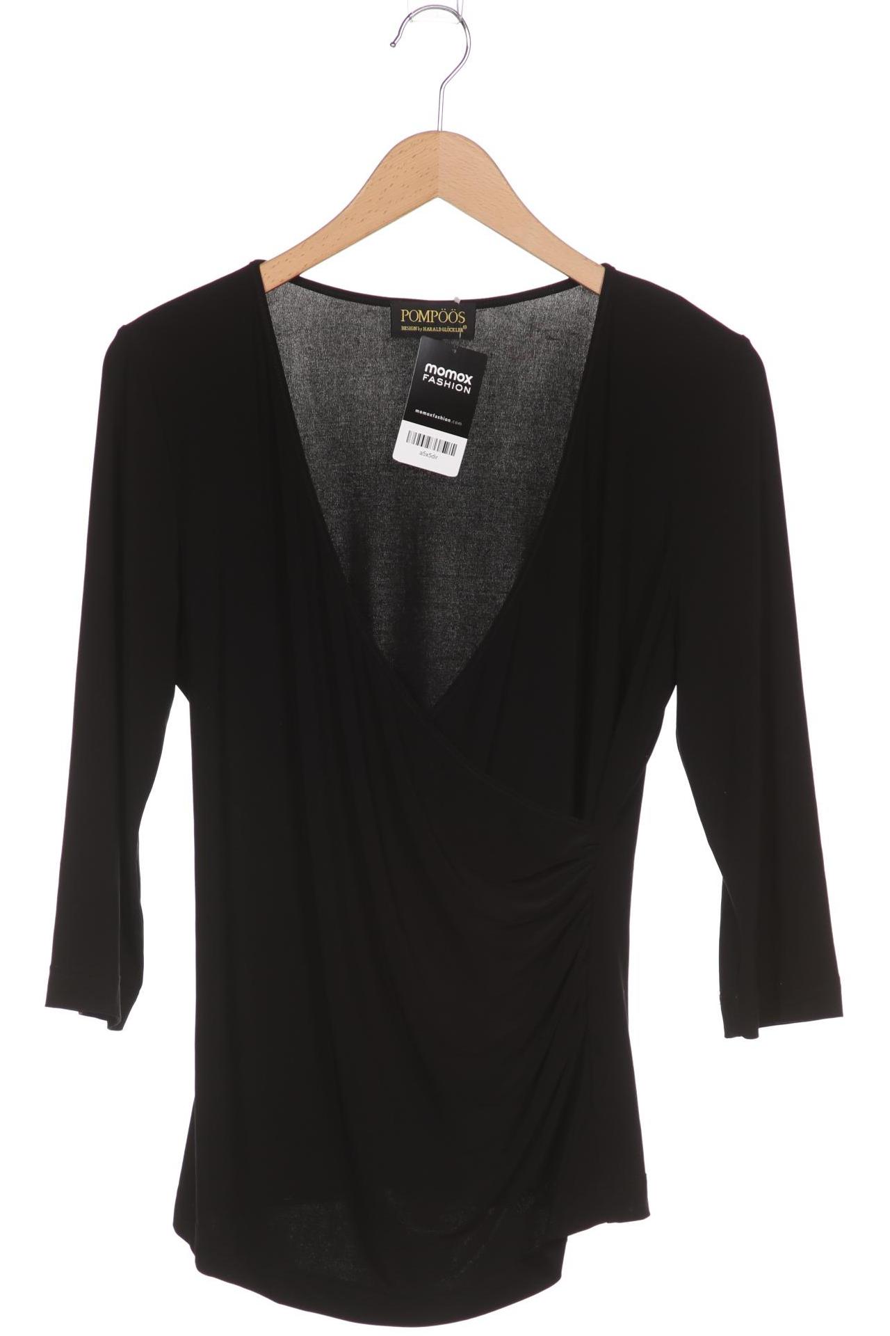

Pompoos Damen Langarmshirt, schwarz
