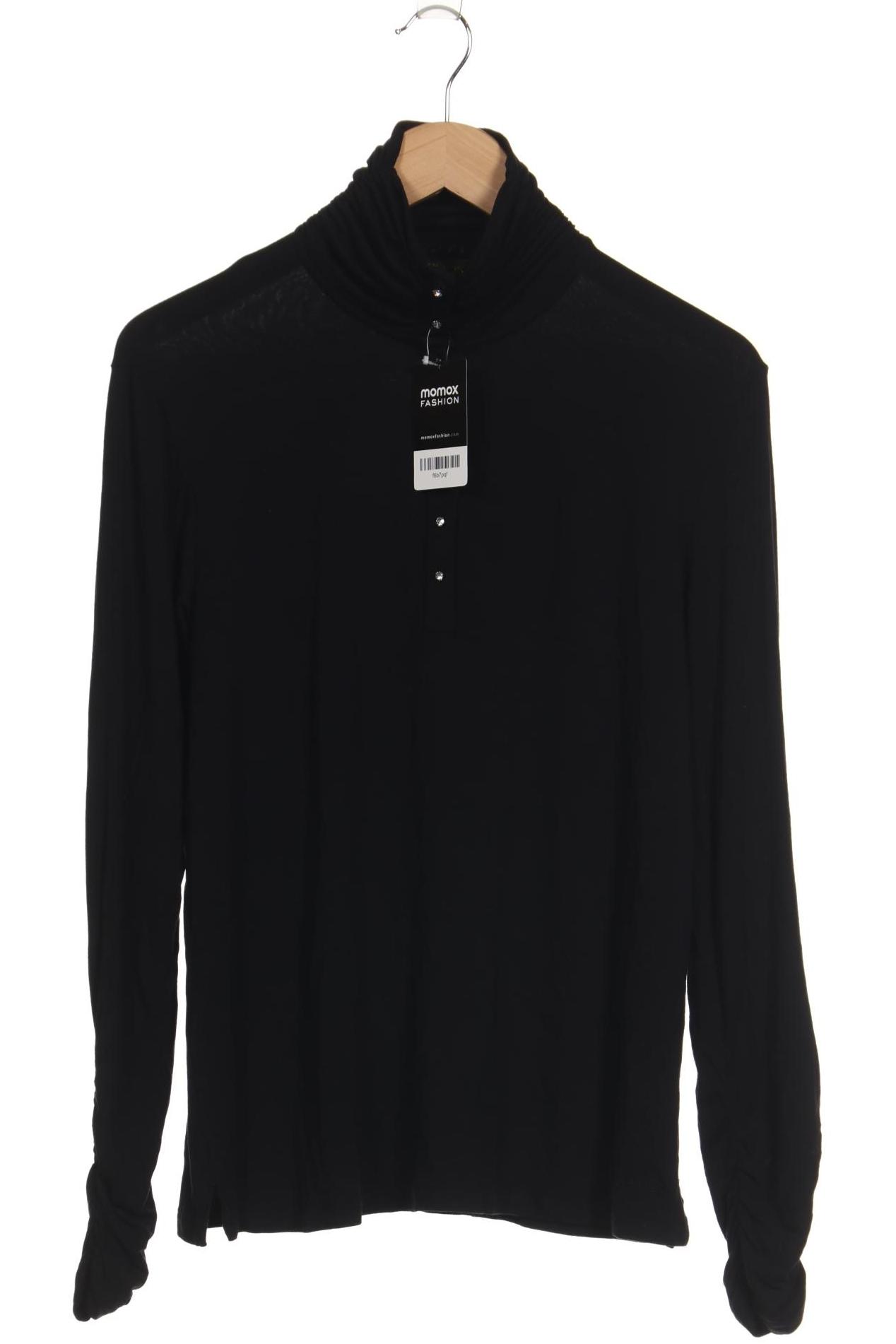 

Pompoos Damen Langarmshirt, schwarz, Gr. 44