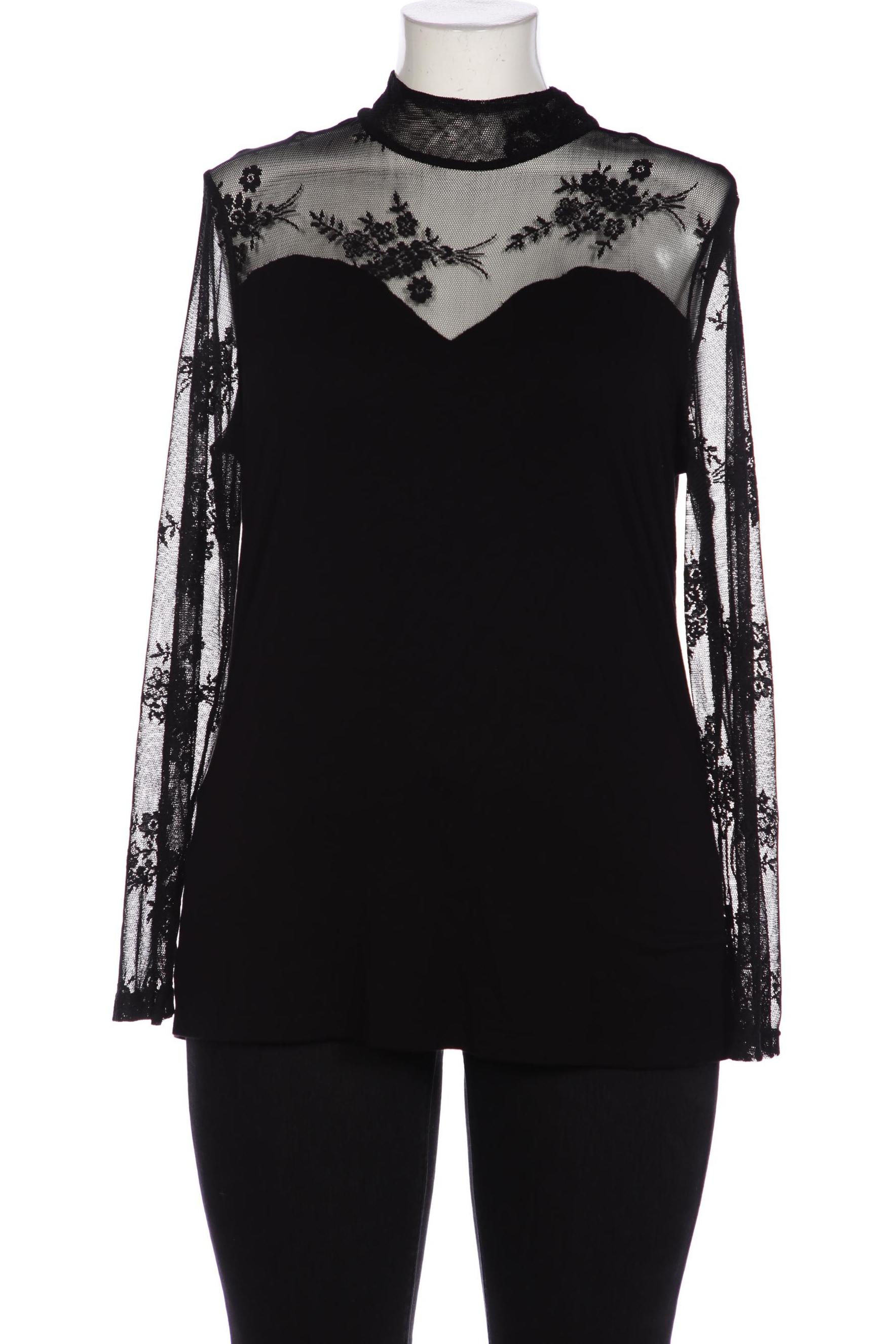 

Pompoos Damen Langarmshirt, schwarz, Gr. 44
