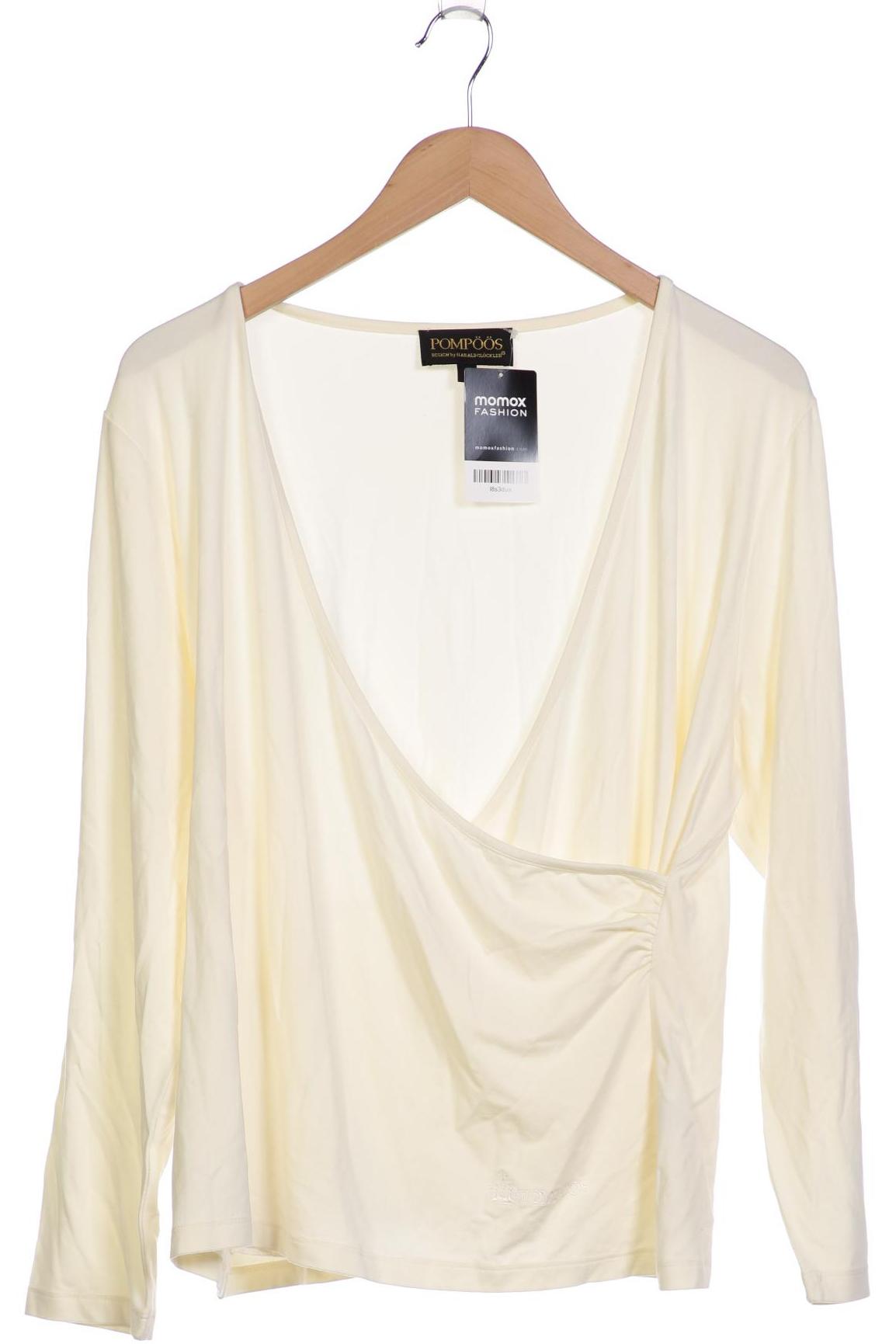 

Pompoos Damen Langarmshirt, cremeweiß, Gr. 48