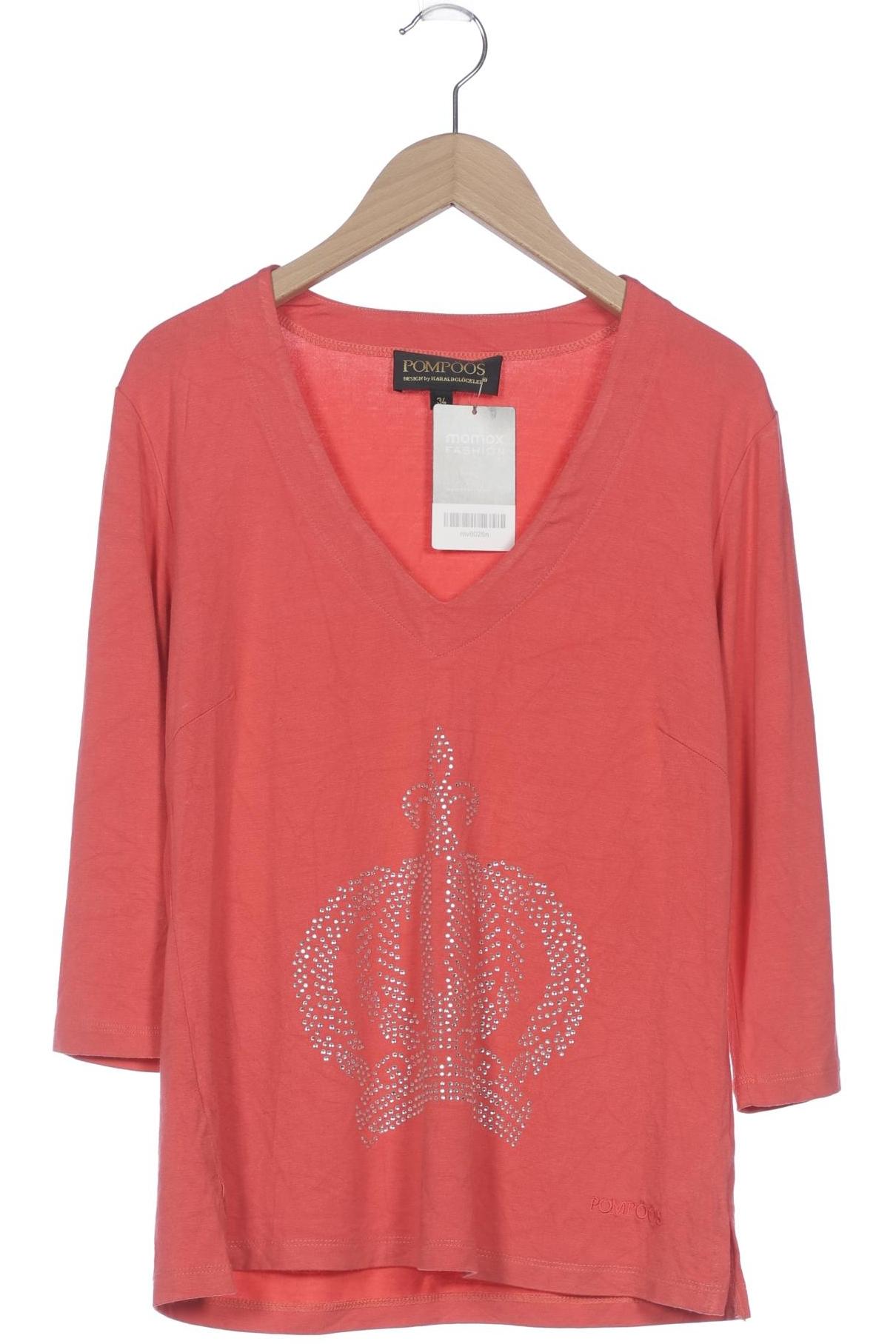 

Pompoos Damen Langarmshirt, pink, Gr. 34
