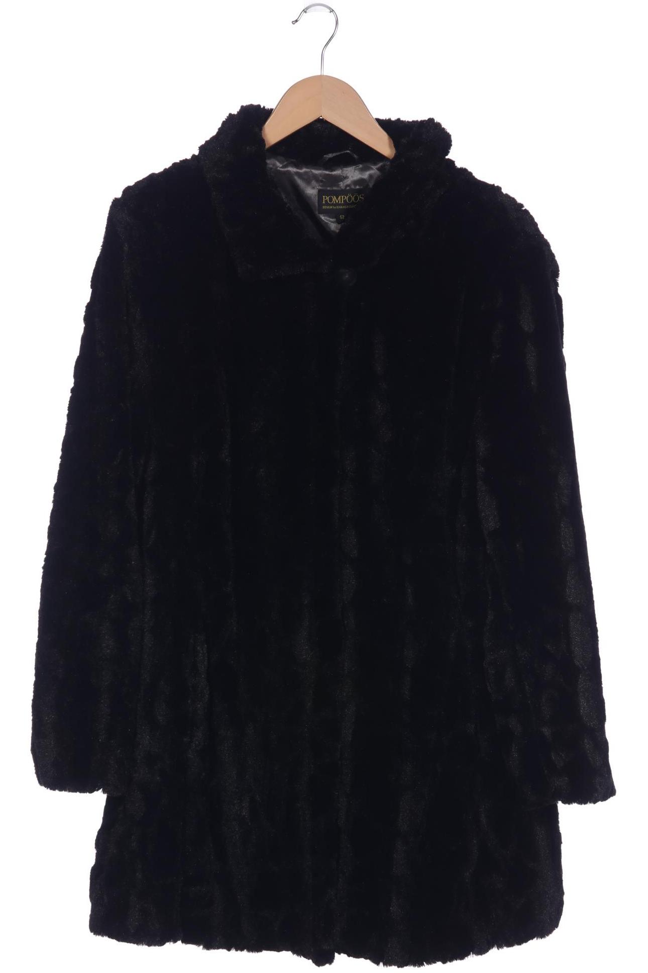 

Pompoos Damen Mantel, schwarz, Gr. 52