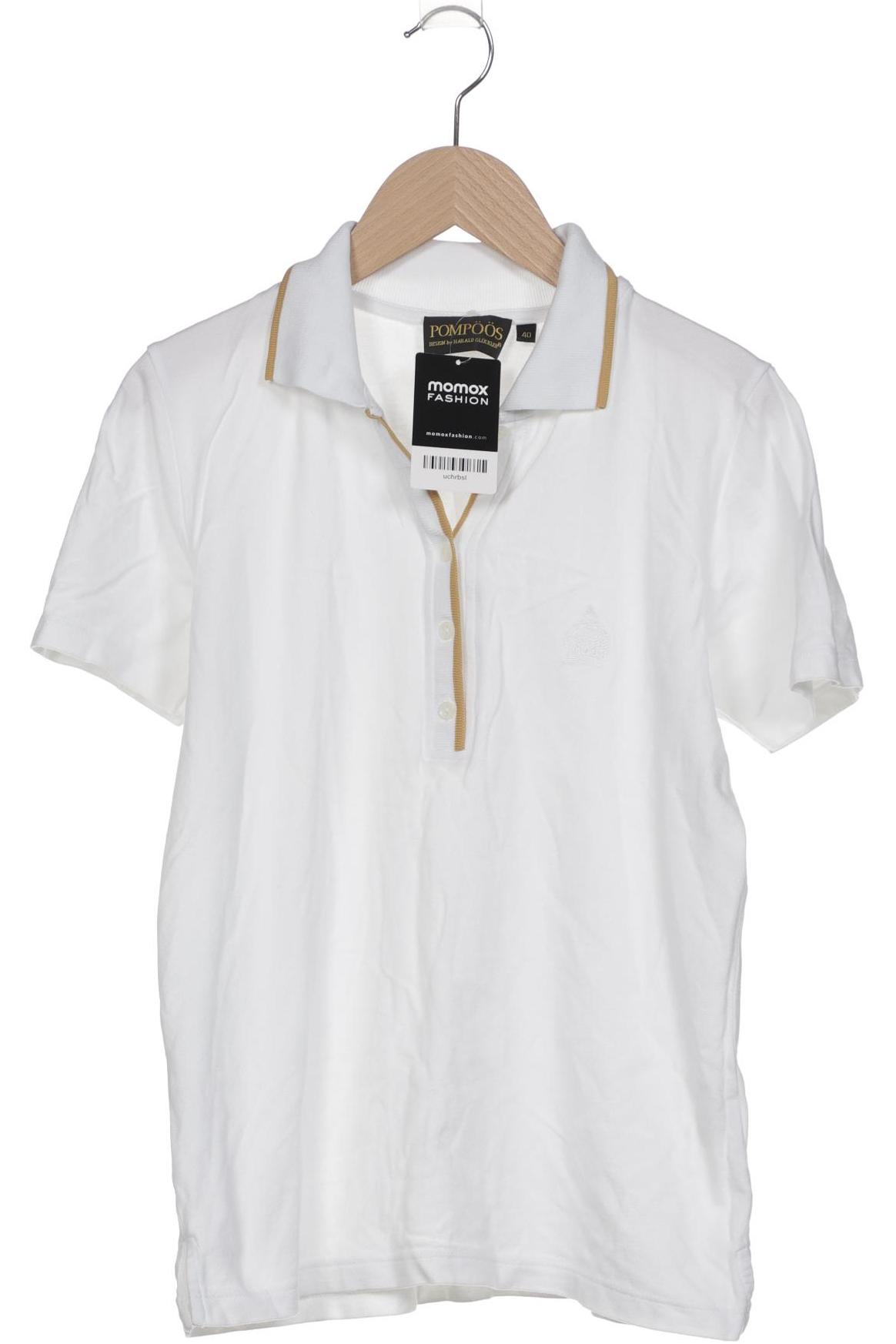 

Pompoos Damen Poloshirt, weiß, Gr. 40