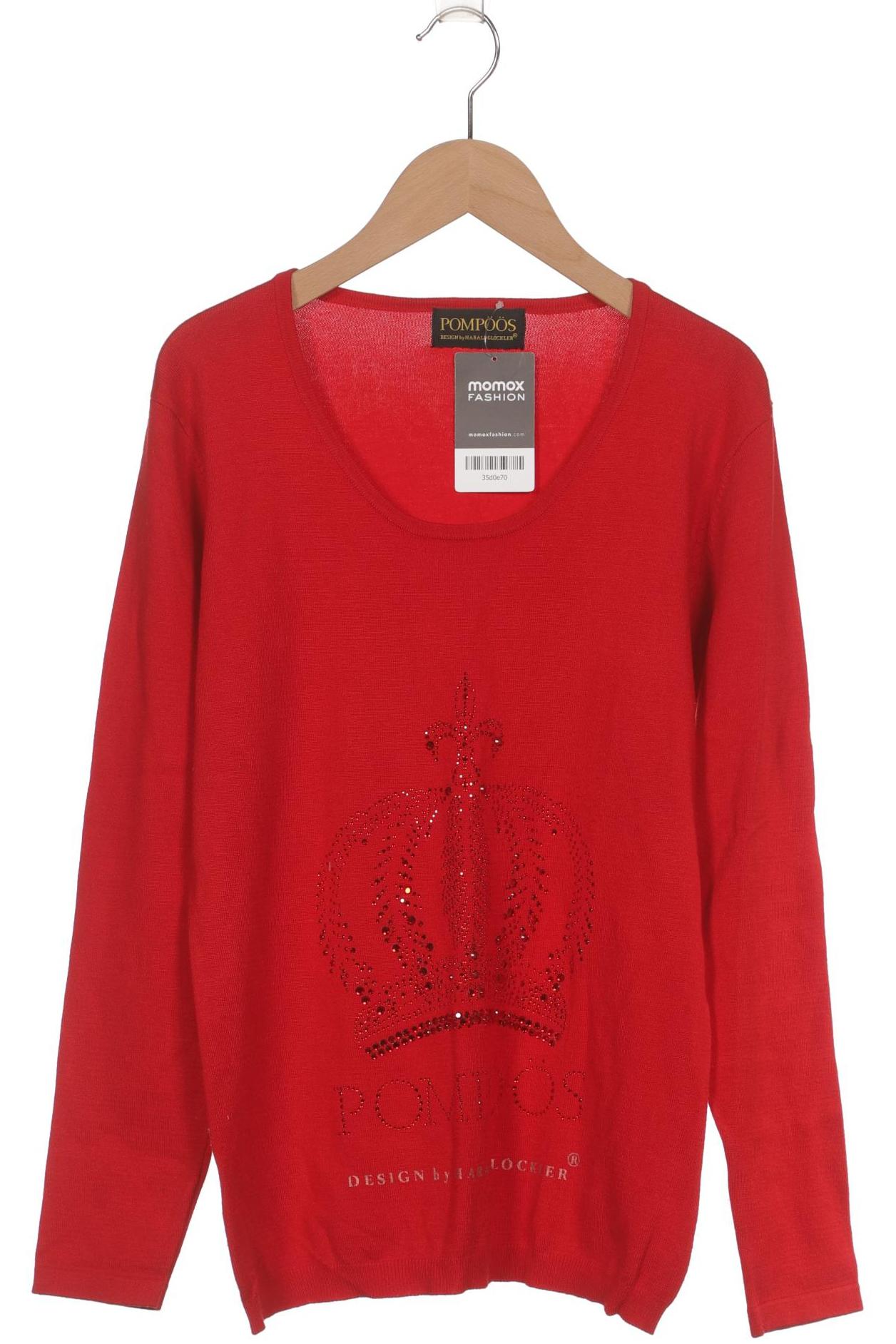 

Pompoos Damen Pullover, rot, Gr. 36