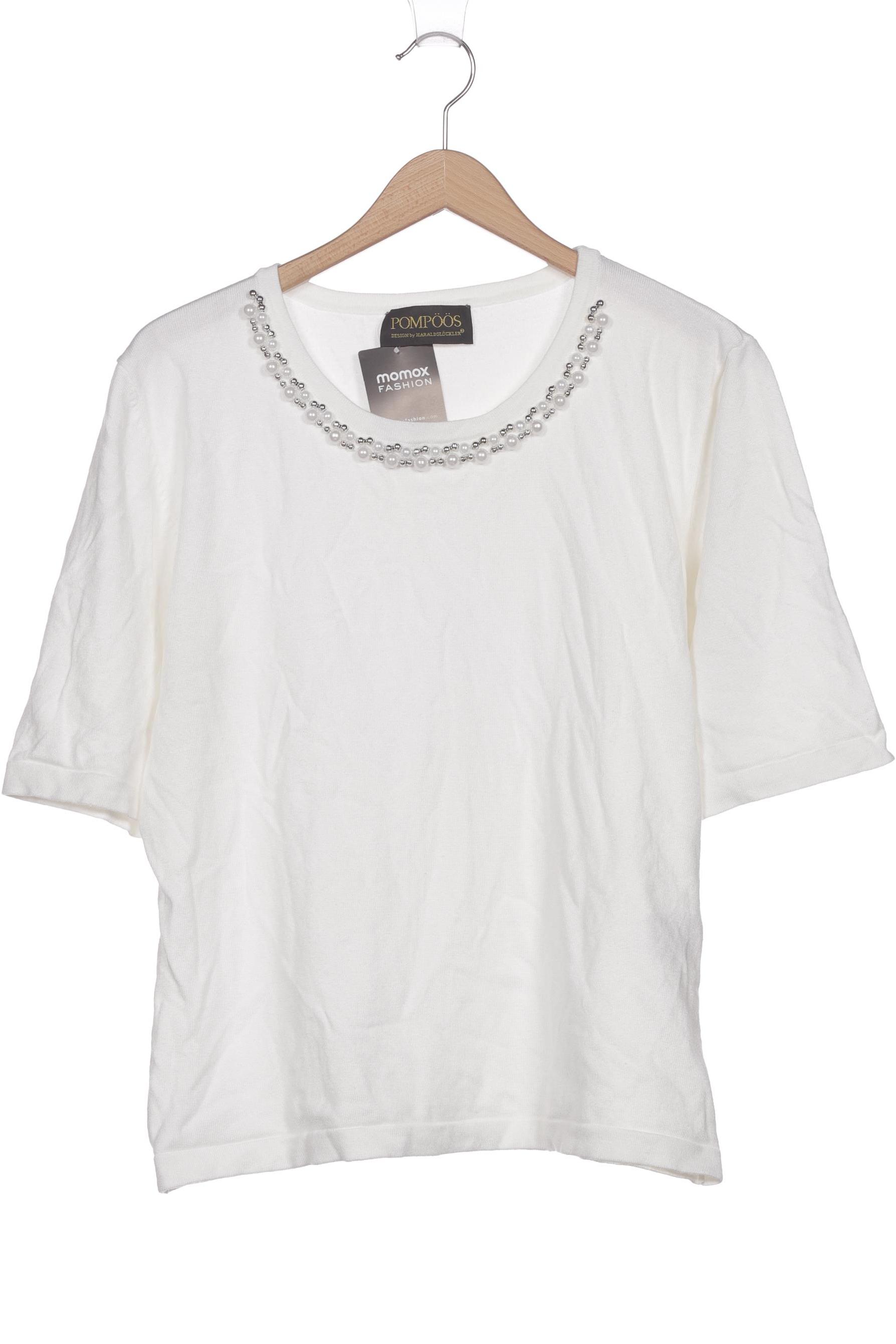 

Pompoos Damen Pullover, weiß, Gr. 44