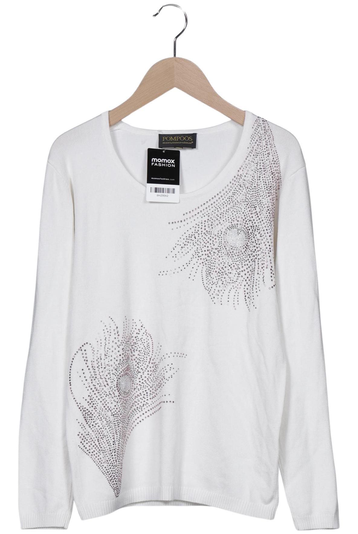 

Pompoos Damen Pullover, weiß, Gr. 38