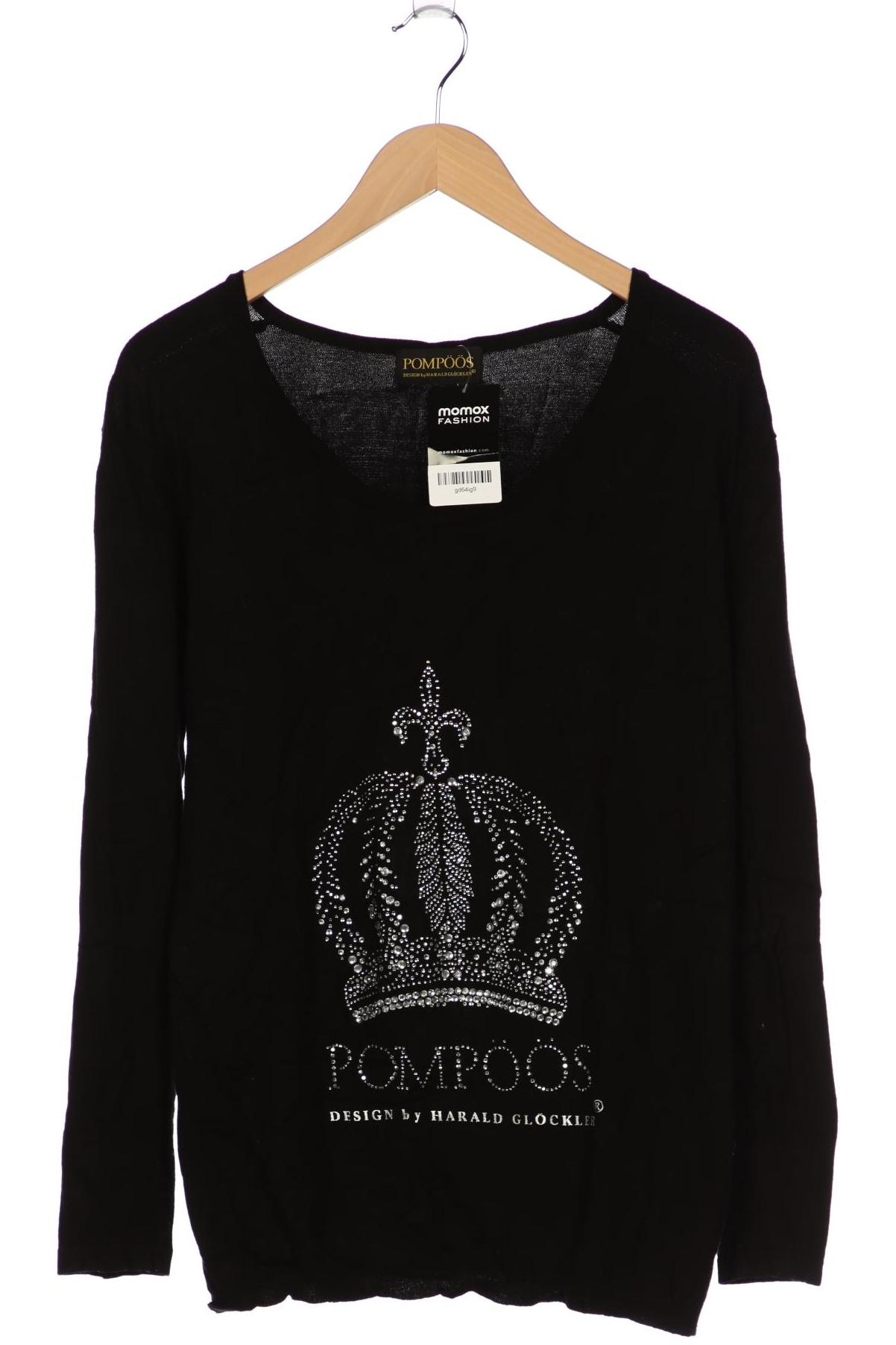 

Pompoos Damen Pullover, schwarz, Gr. 44