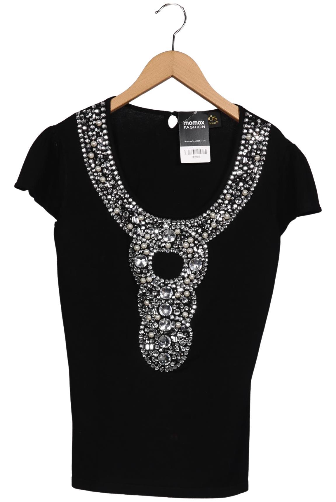 

Pompoos Damen Pullover, schwarz, Gr. 38