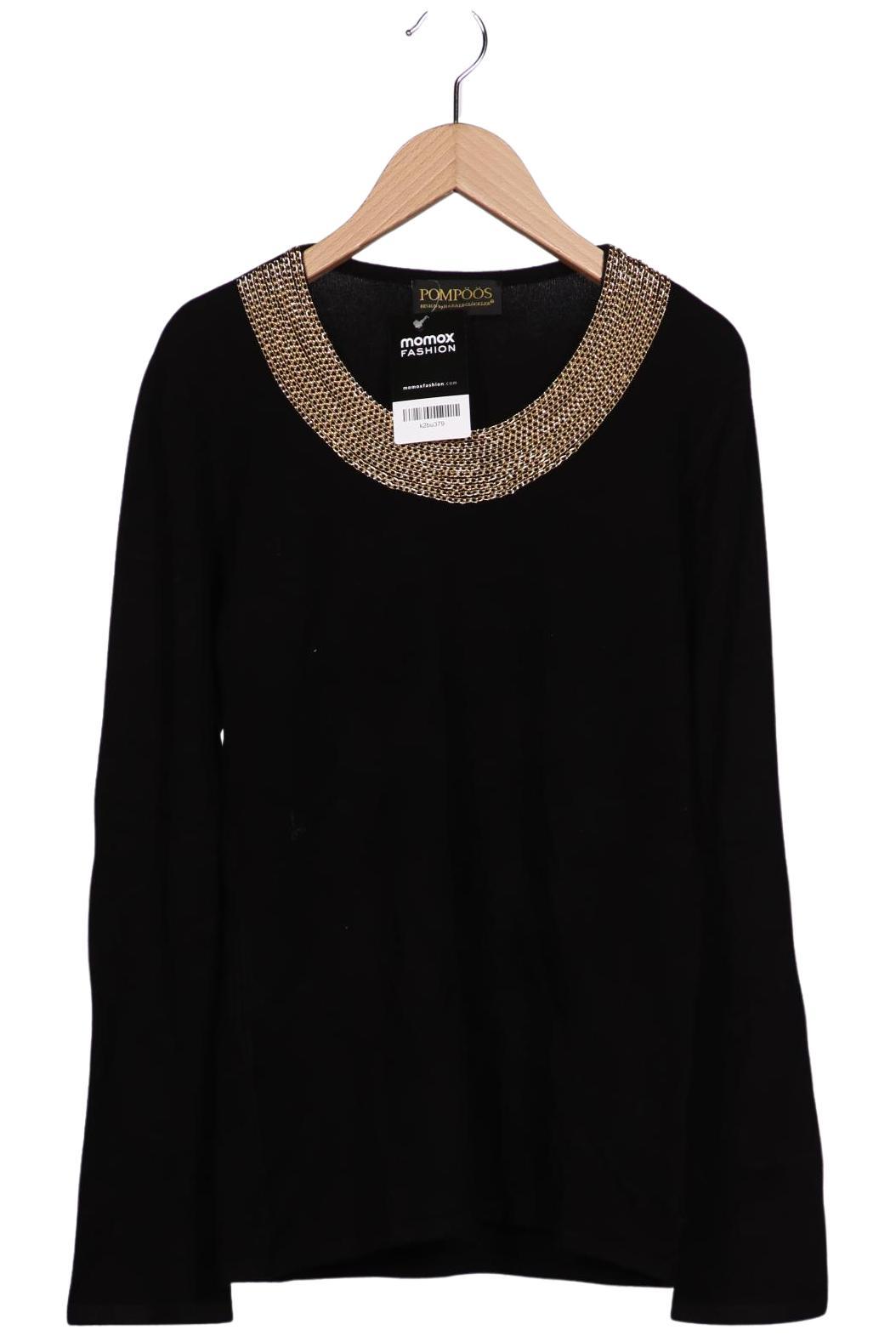 

Pompoos Damen Pullover, schwarz, Gr. 36