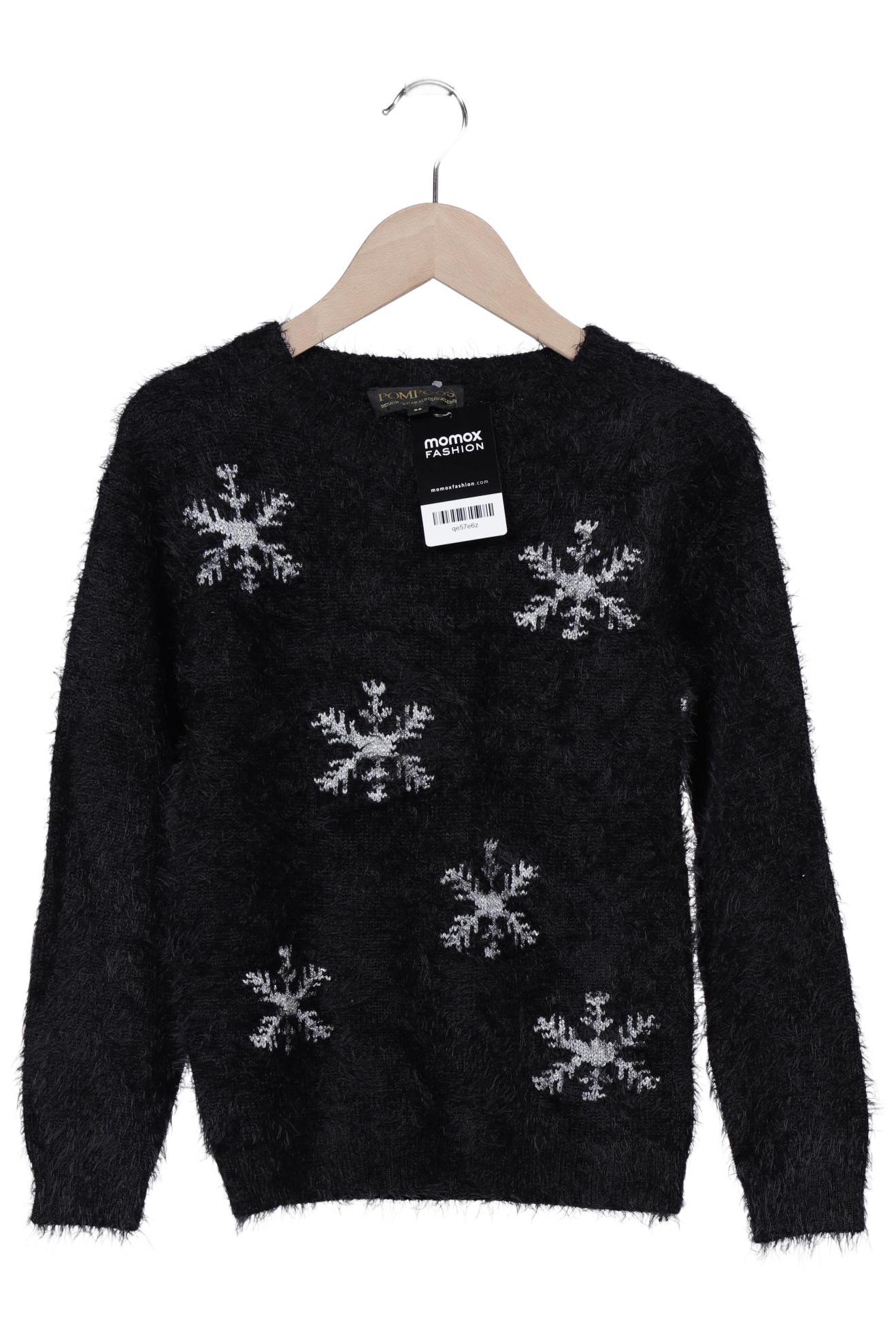 

Pompoos Damen Pullover, schwarz, Gr. 36