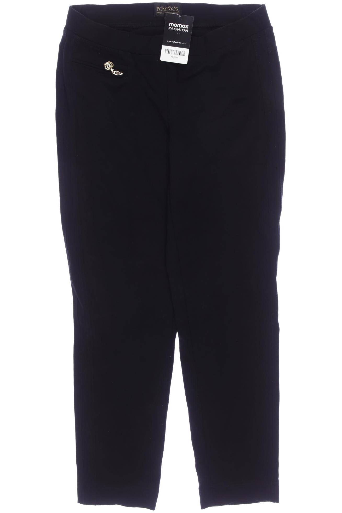 

Pompoos Damen Stoffhose, schwarz, Gr. 20