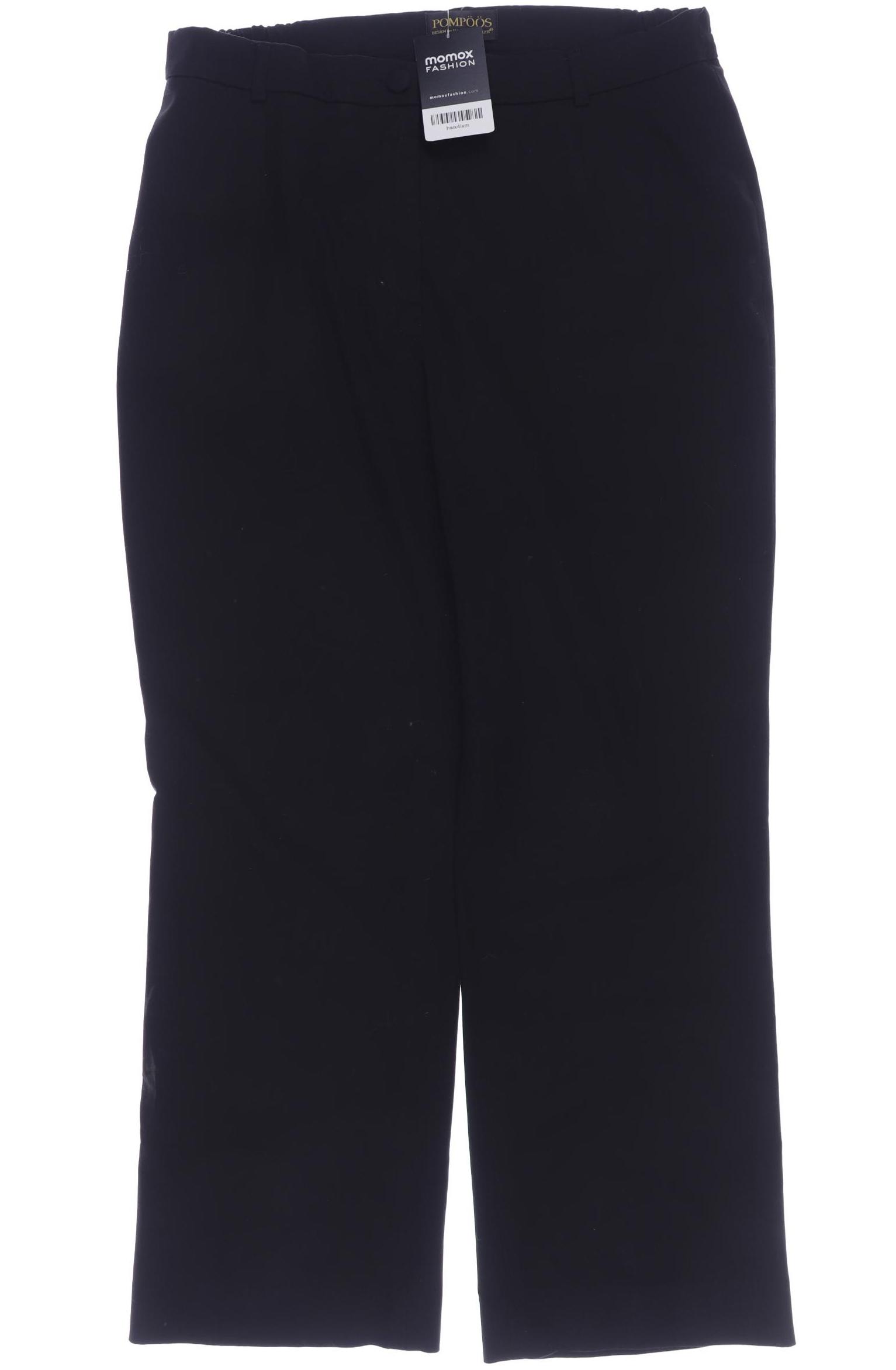 

Pompoos Damen Stoffhose, schwarz, Gr. 42