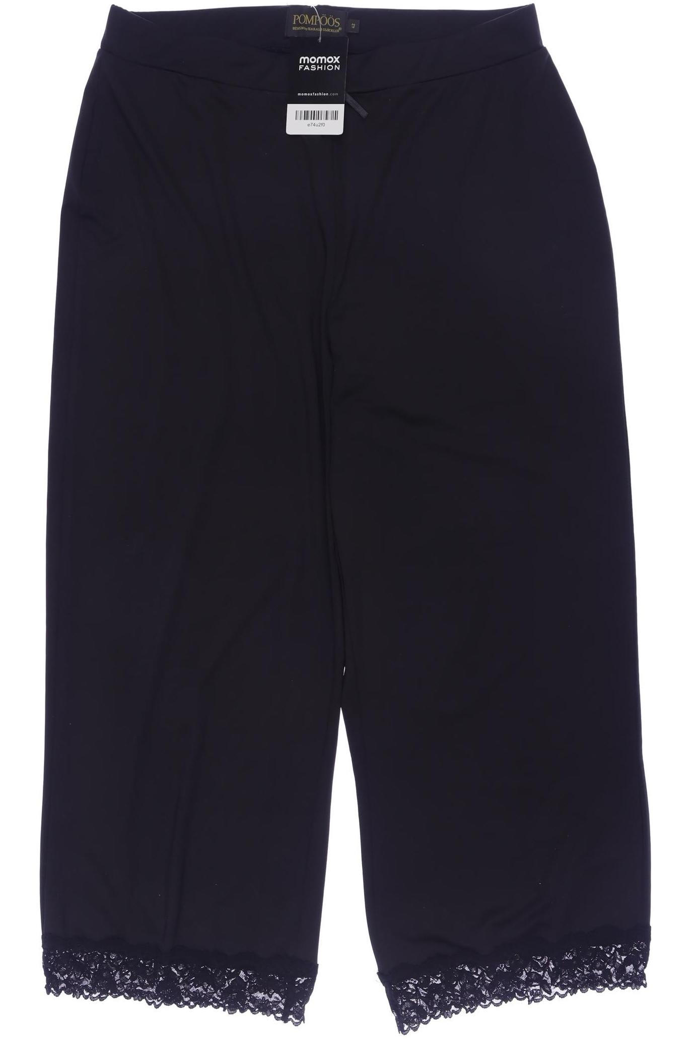 

Pompoos Damen Stoffhose, schwarz, Gr. 42