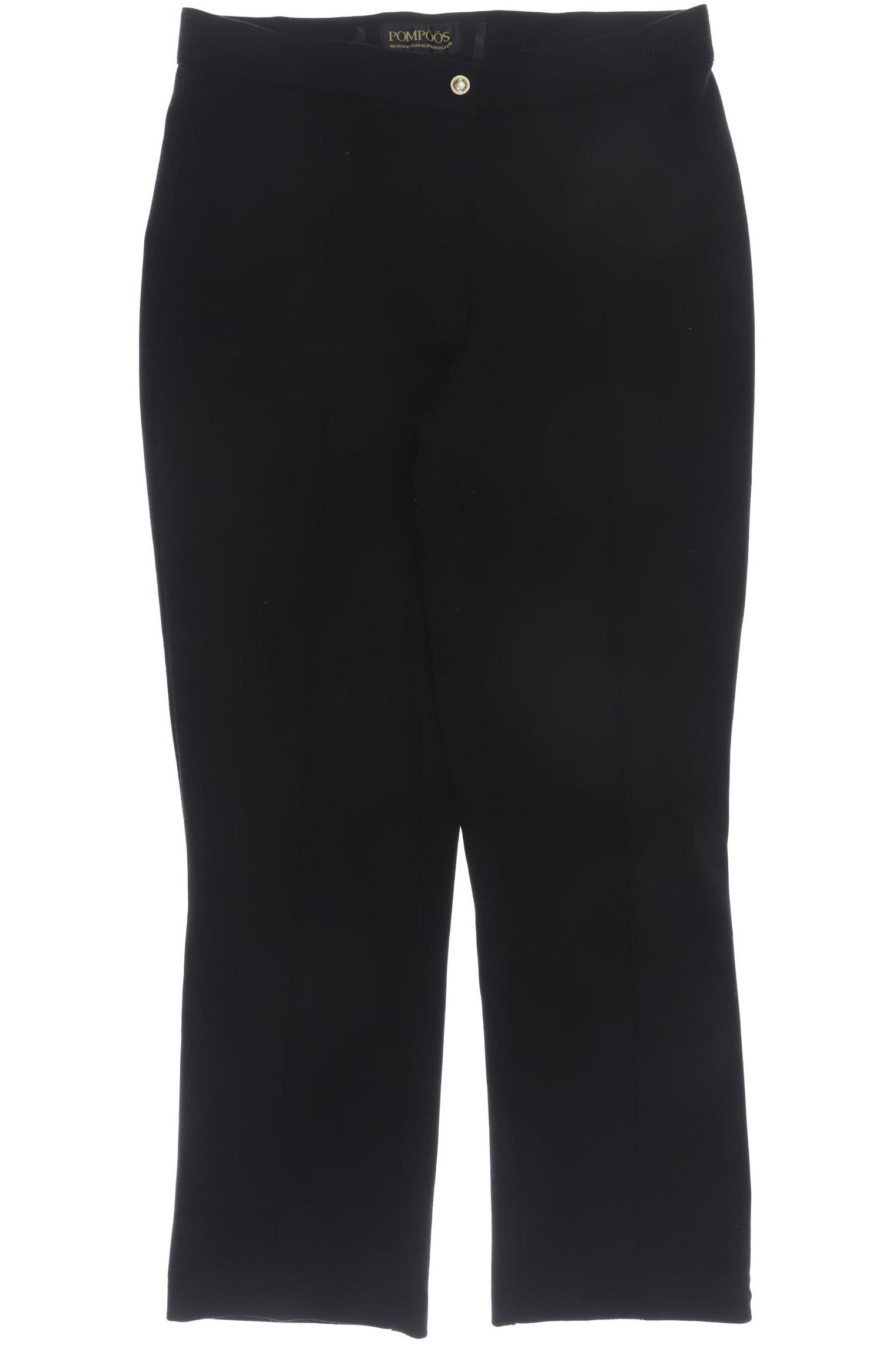 

Pompoos Damen Stoffhose, schwarz, Gr. 20