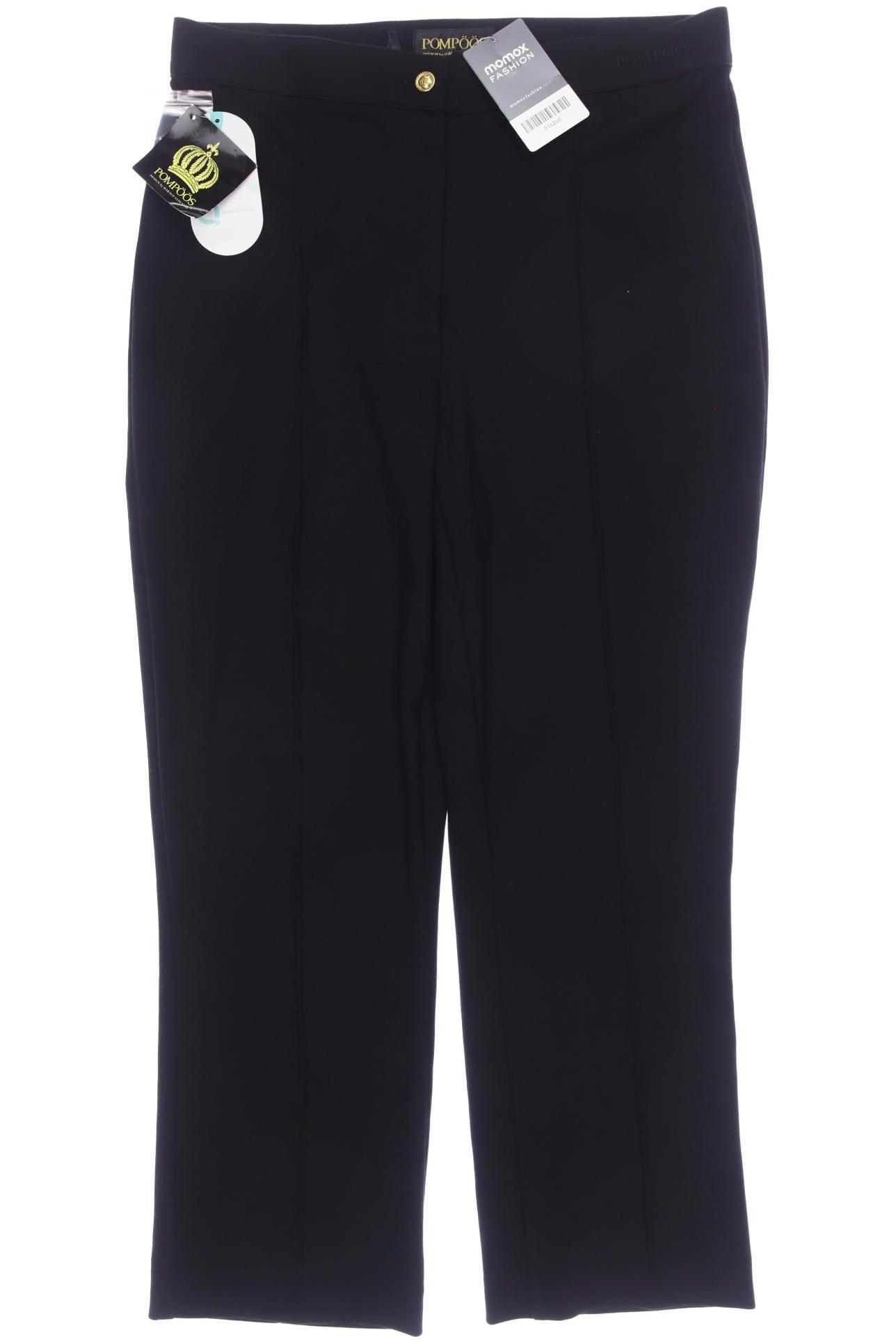 

Pompoos Damen Stoffhose, schwarz, Gr. 20