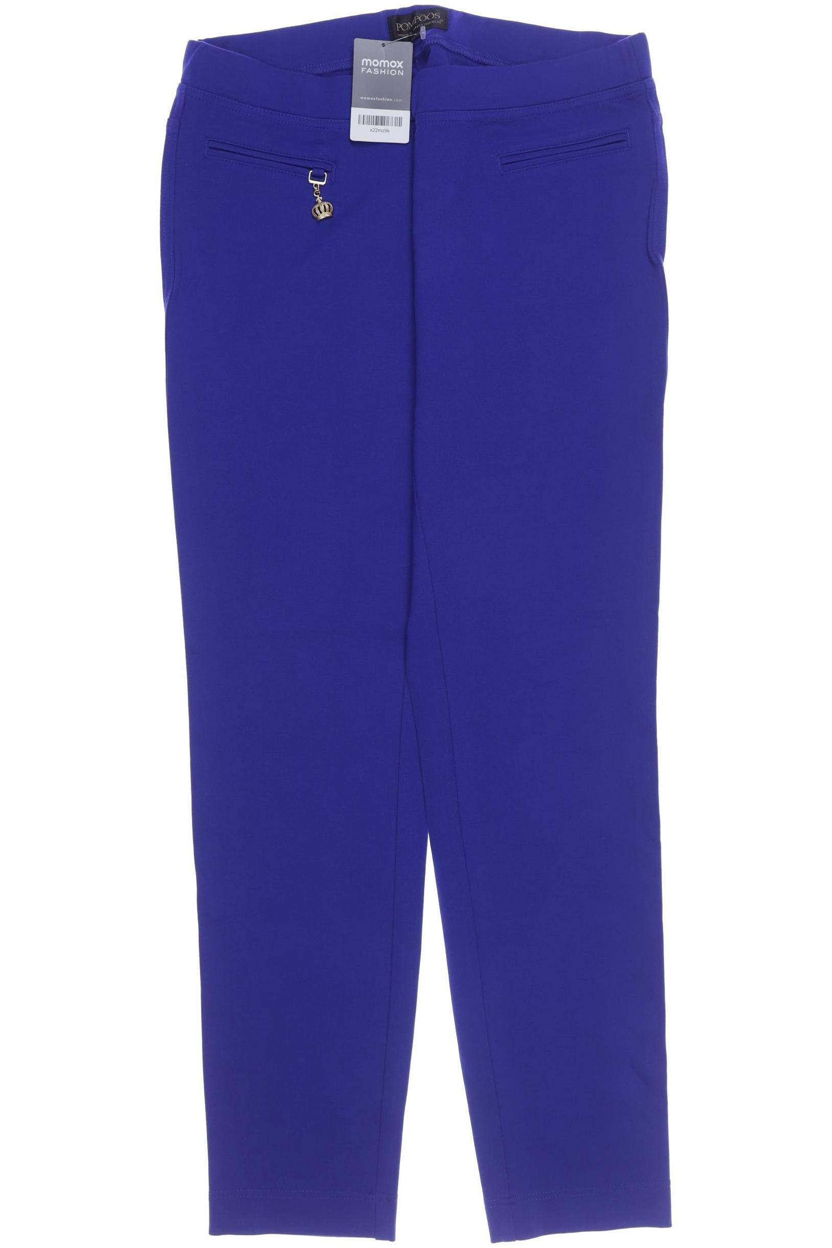 

Pompoos Damen Stoffhose, blau, Gr. 42