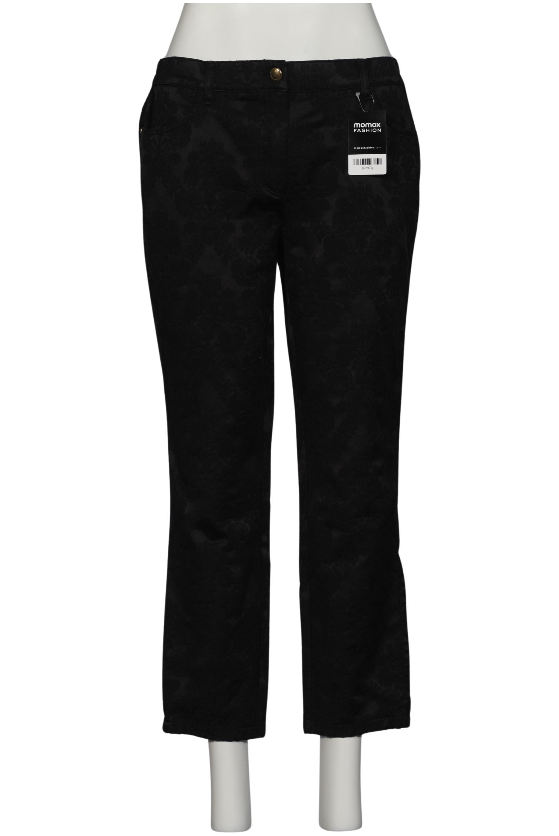 

Pompoos Damen Stoffhose, schwarz, Gr. 42