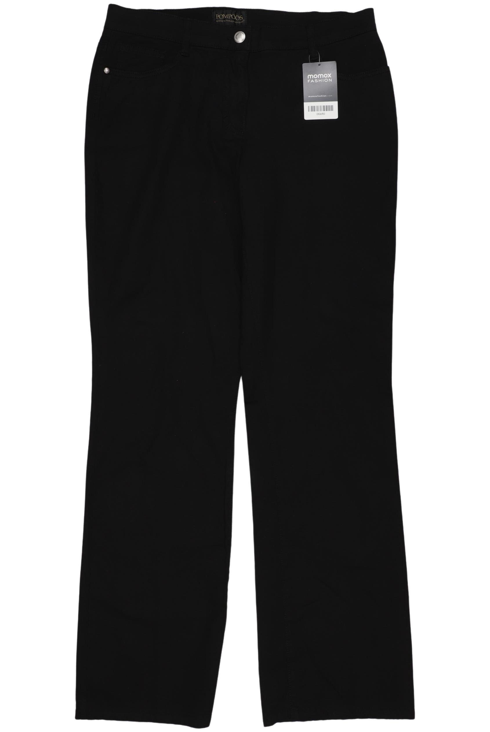 

Pompoos Damen Stoffhose, schwarz, Gr. 40