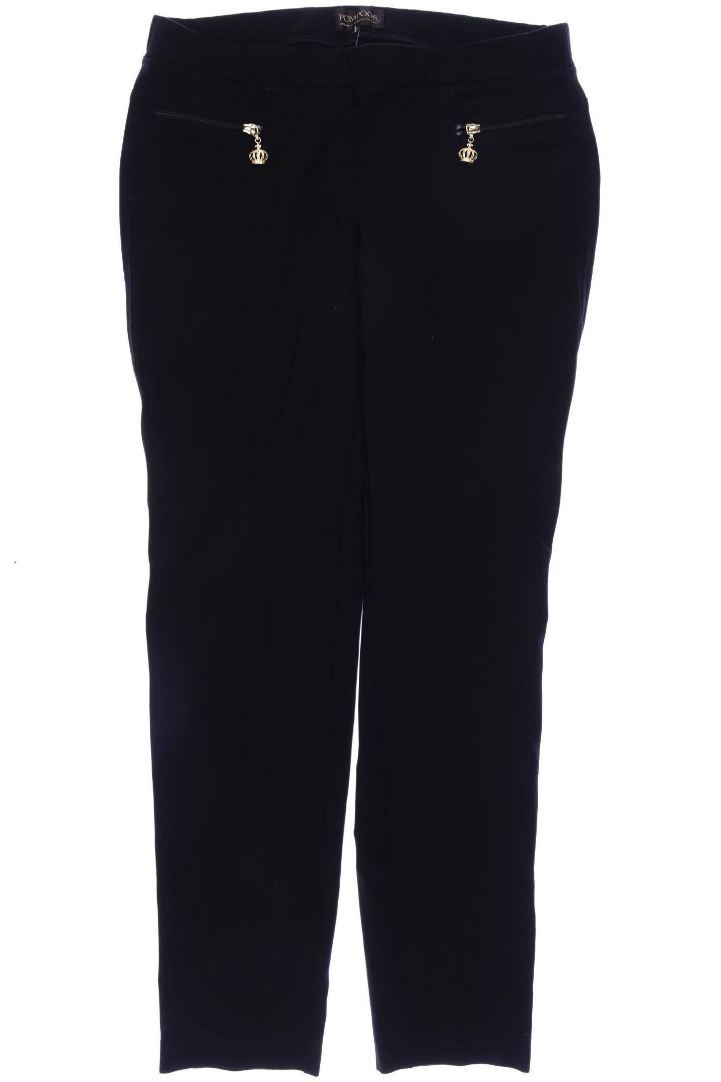 

Pompoos Damen Stoffhose, schwarz, Gr. 44