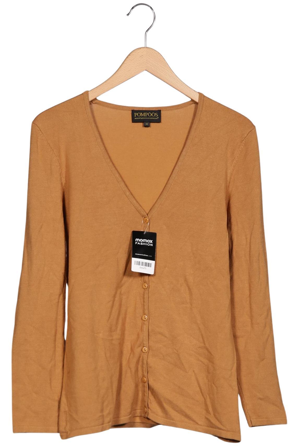 

Pompoos Damen Strickjacke, braun, Gr. 40