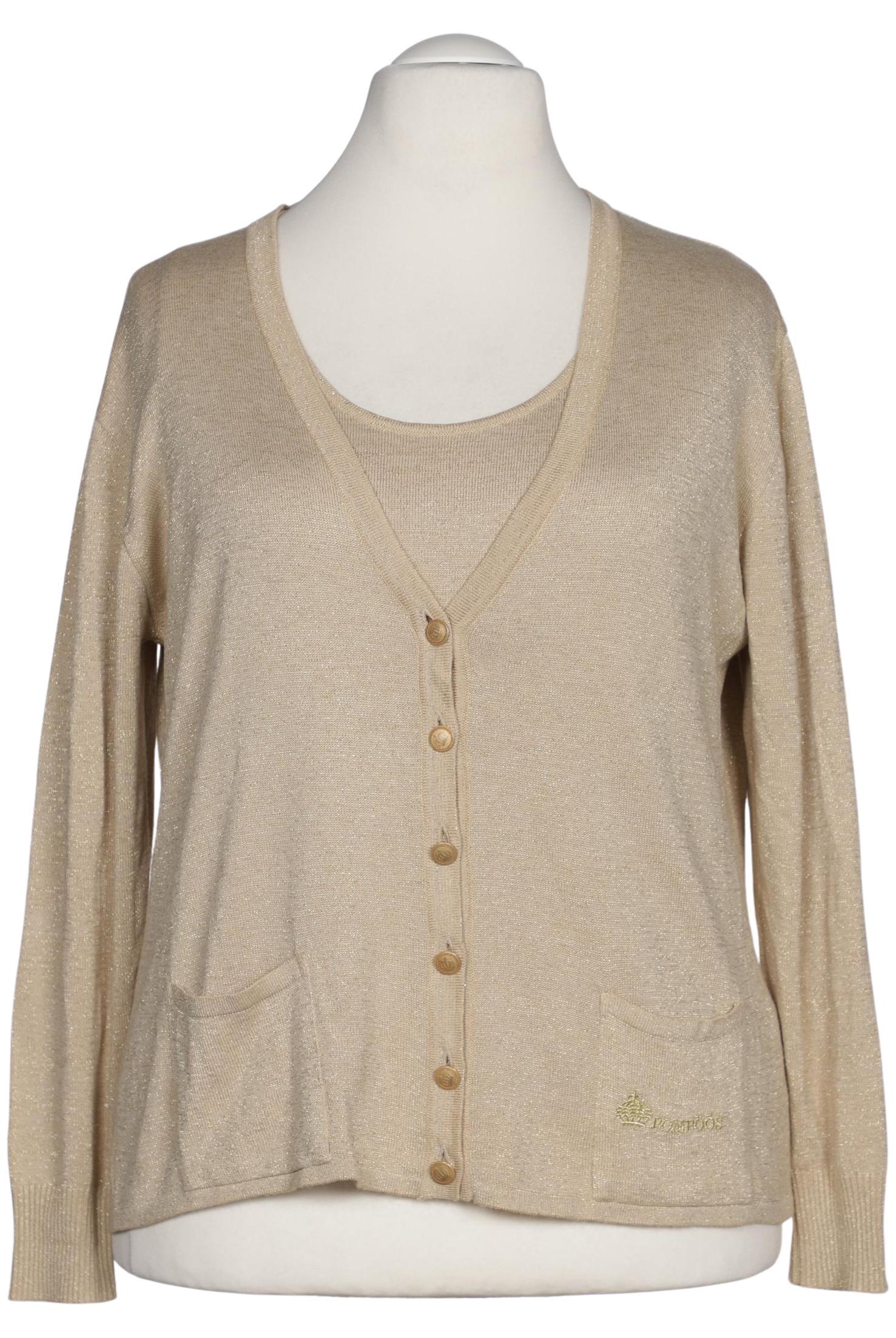 

Pompoos Damen Strickjacke, beige, Gr. 44