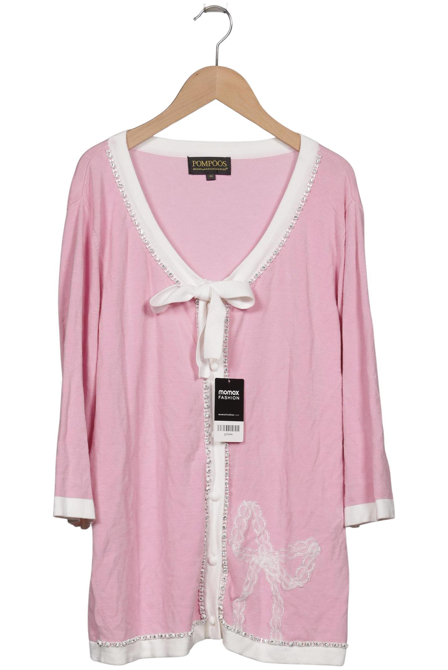 

Pompoos Damen Strickjacke, pink, Gr. 44
