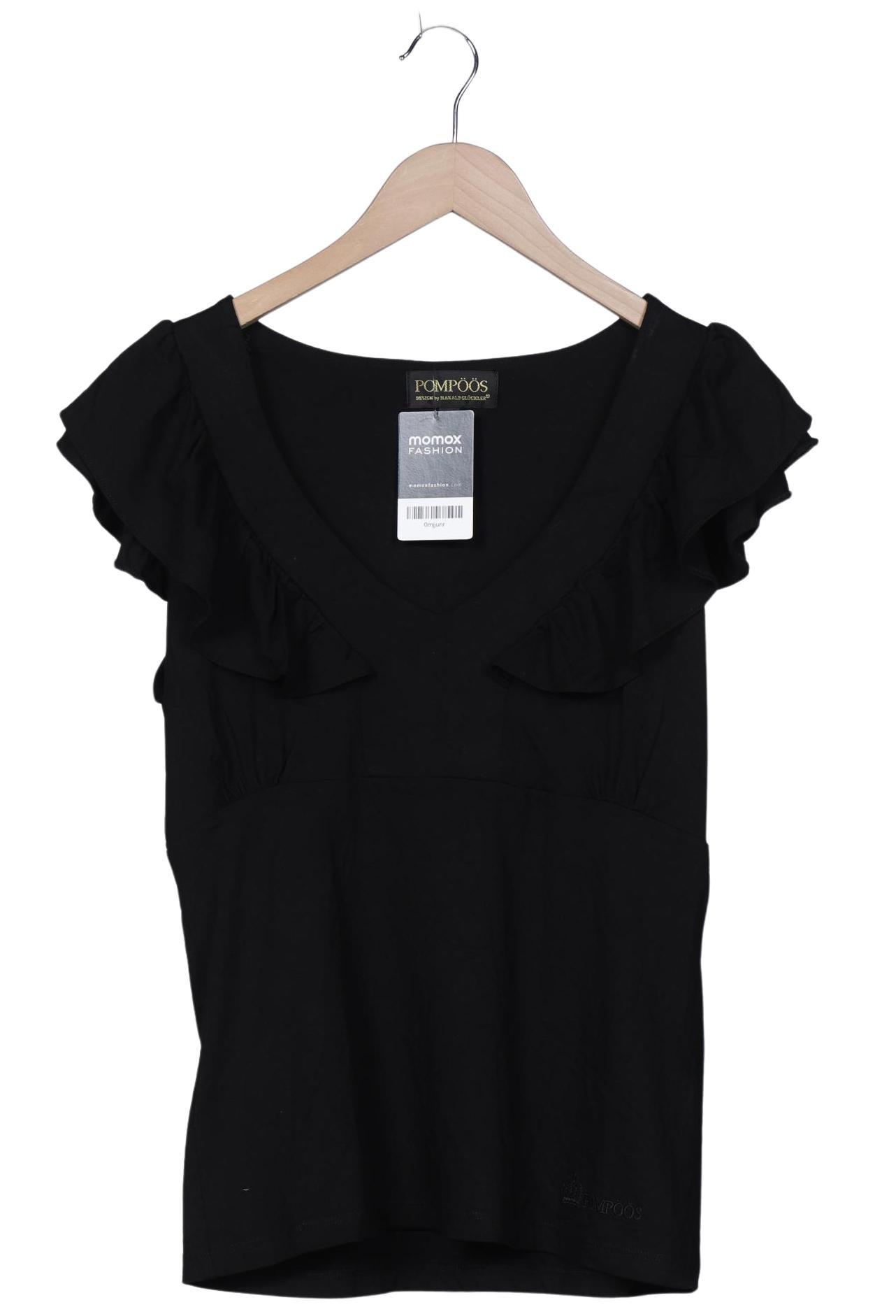

Pompoos Damen T-Shirt, schwarz, Gr. 42