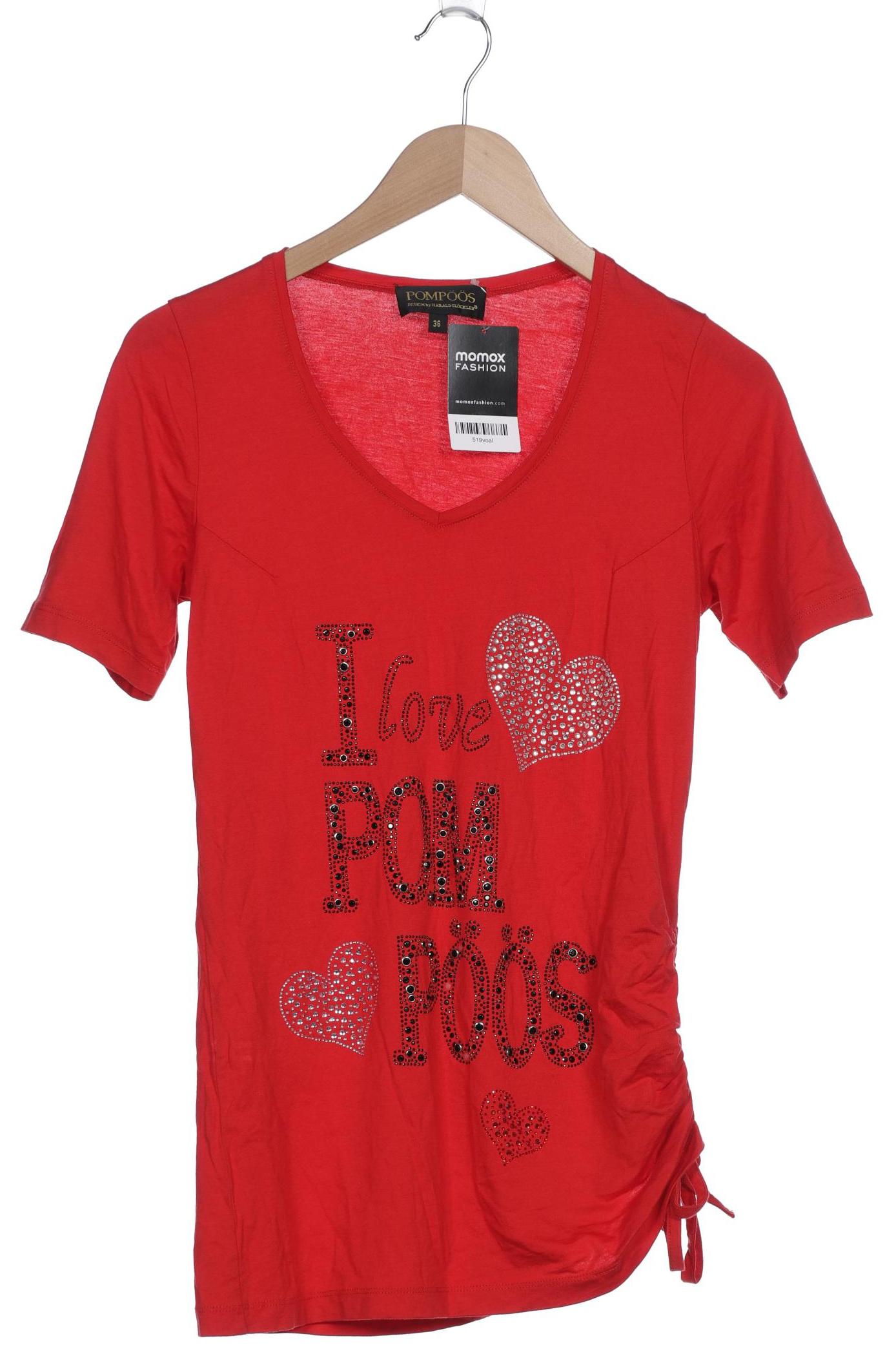 

Pompoos Damen T-Shirt, rot, Gr. 36