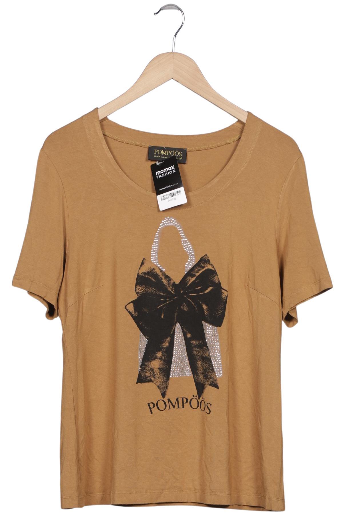 

Pompoos Damen T-Shirt, braun, Gr. 44