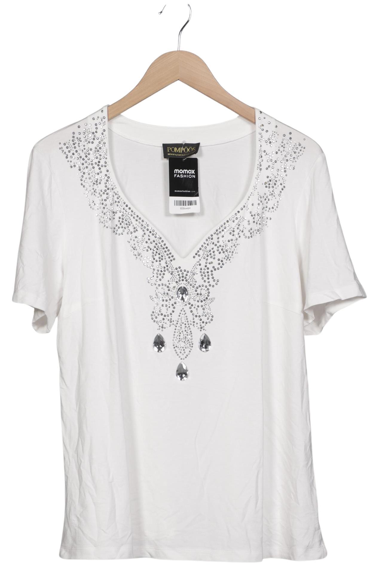 

Pompoos Damen T-Shirt, weiß, Gr. 48