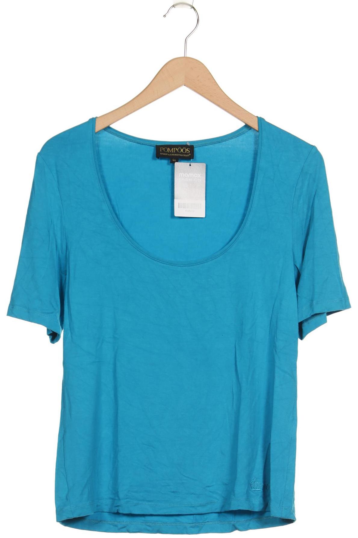 

Pompoos Damen T-Shirt, blau, Gr. 44
