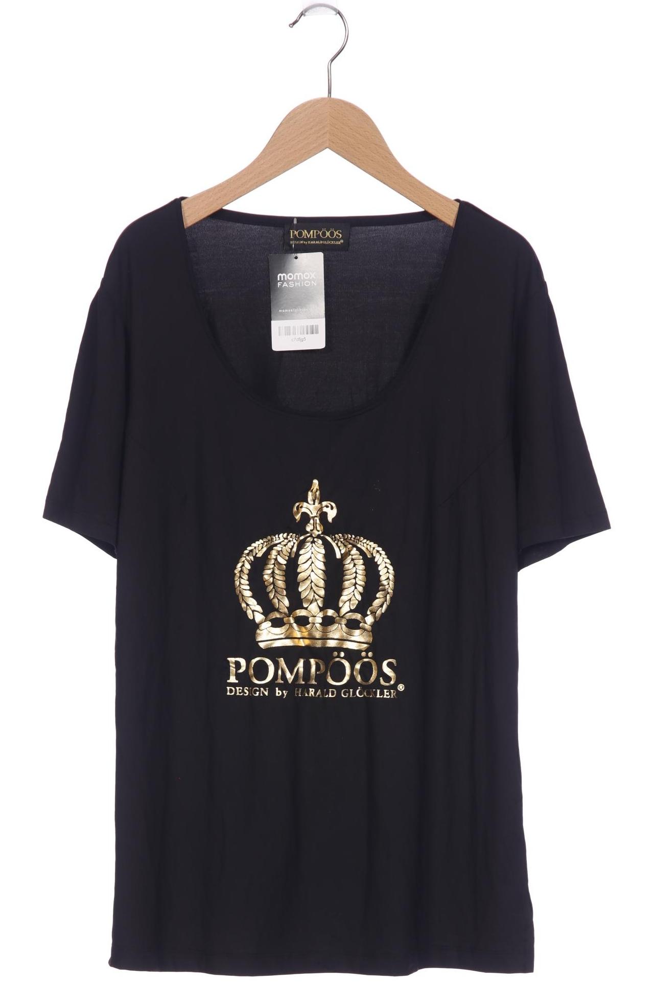 

Pompoos Damen T-Shirt, schwarz, Gr. 42