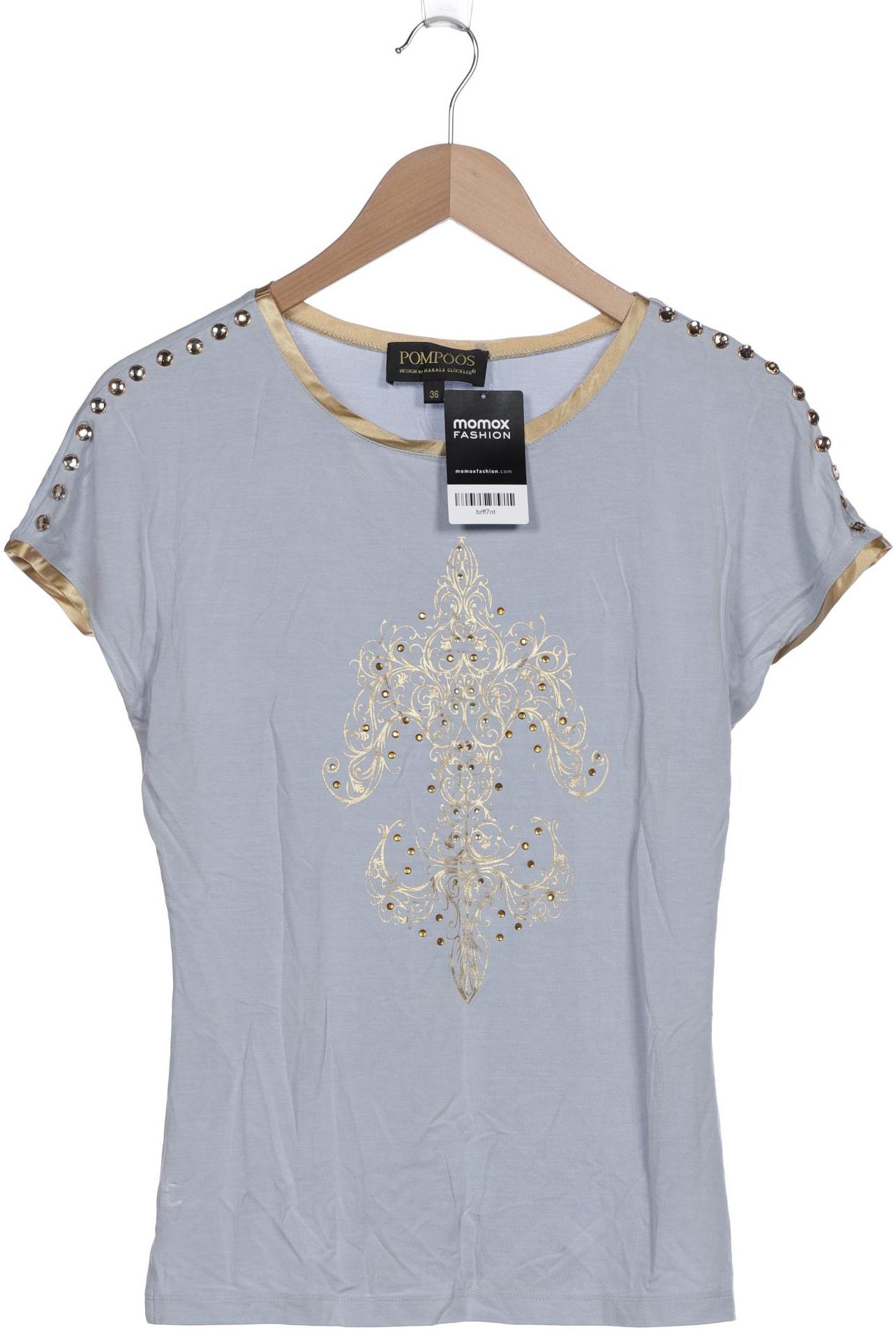 

Pompoos Damen T-Shirt, hellblau