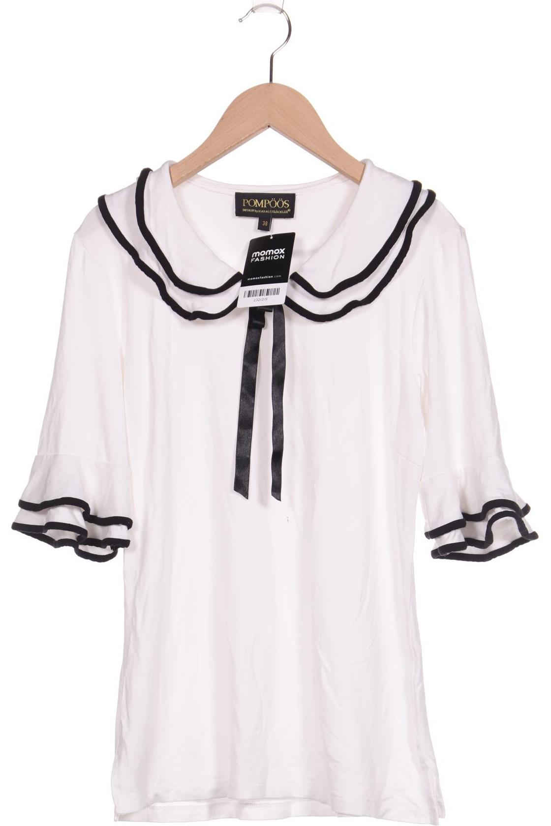

Pompoos Damen T-Shirt, weiß, Gr. 38